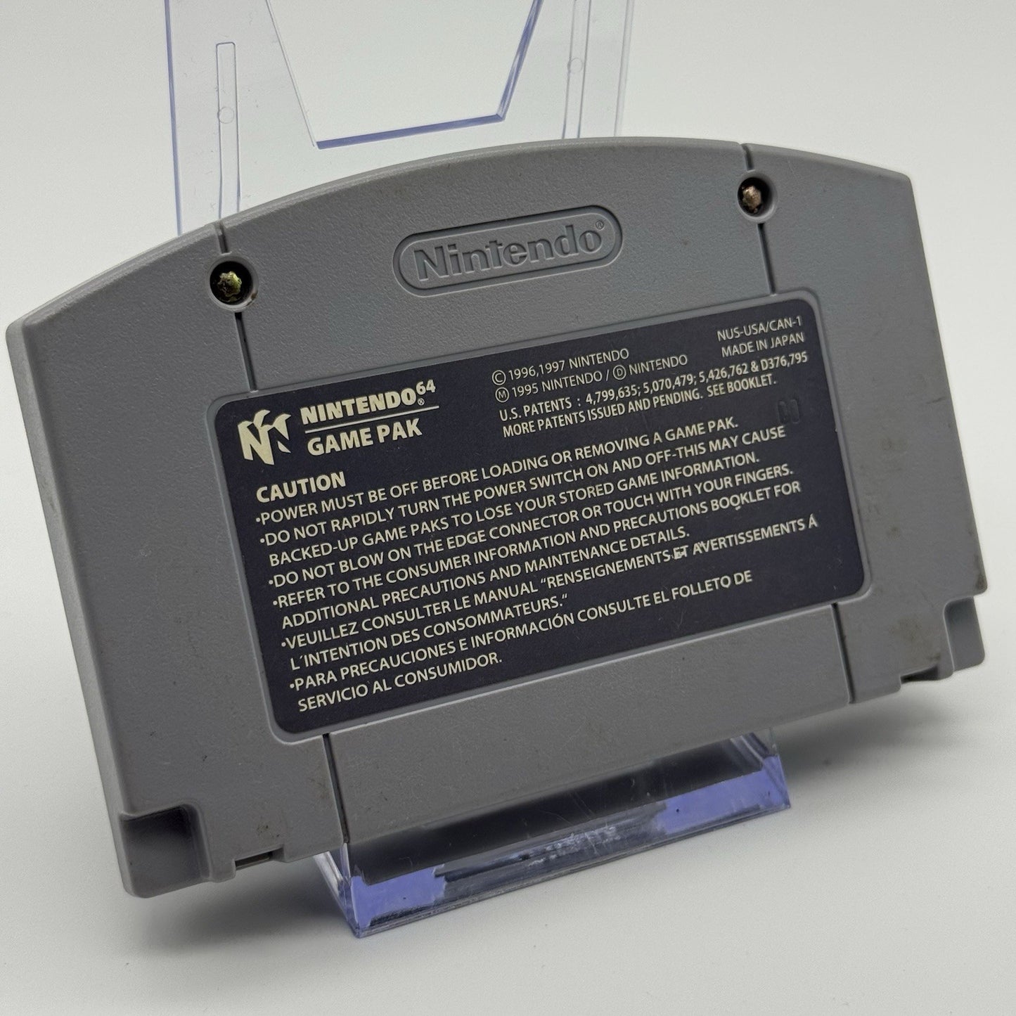 Super Smash Bros. Video Game Cartridge (Nintendo N64 1996) Label Wear - Tested2