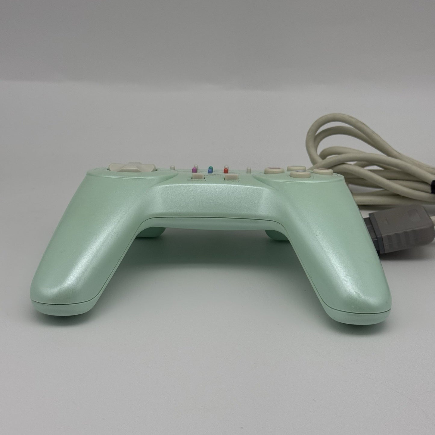 PS1 ASCII Sony PSX Playstation Turbo Fire Rapid Motion Turquoise Controller Rare5