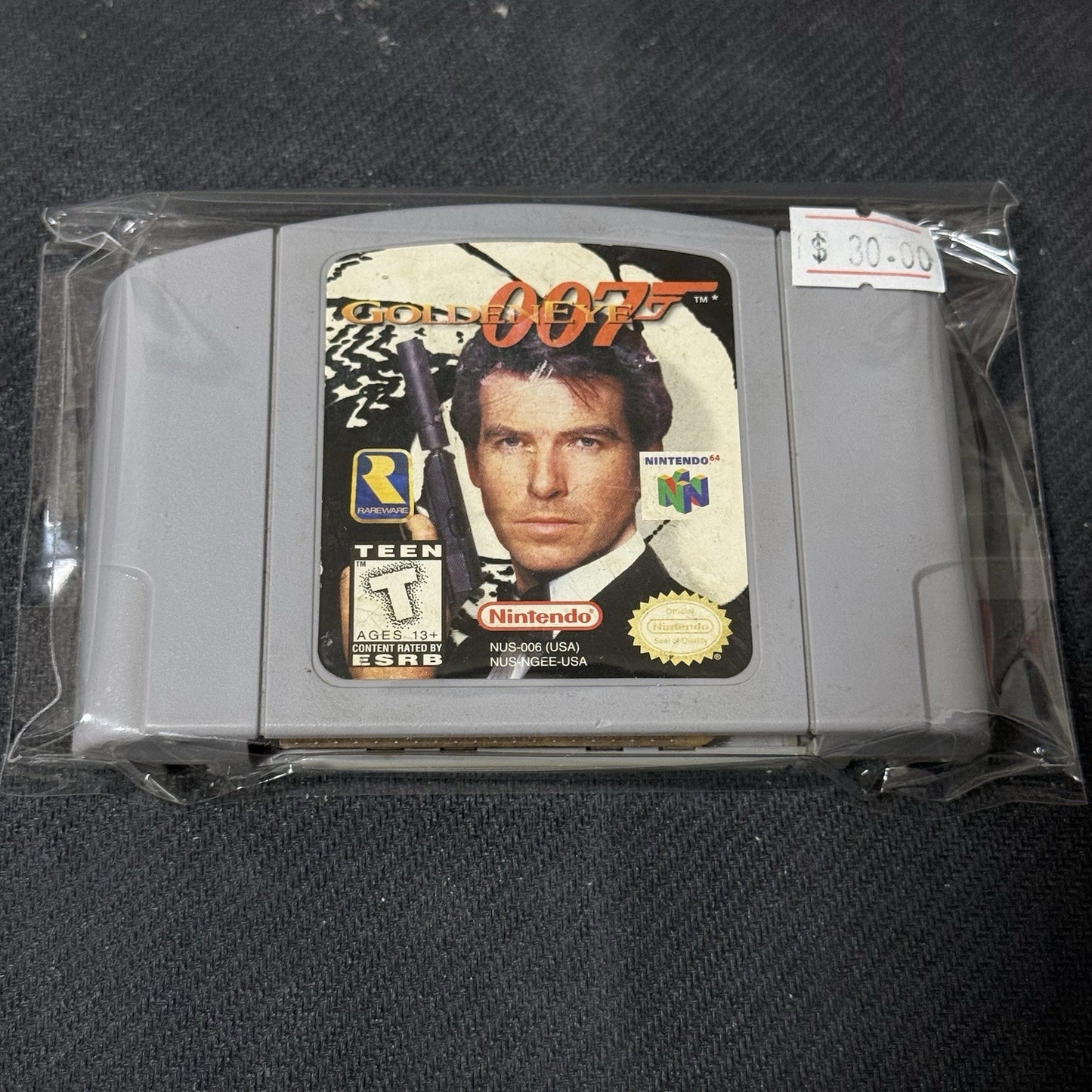 GoldenEye 007 (Nintendo 64 N64, 1997) Authentic Game - Board Chipped (Working)0