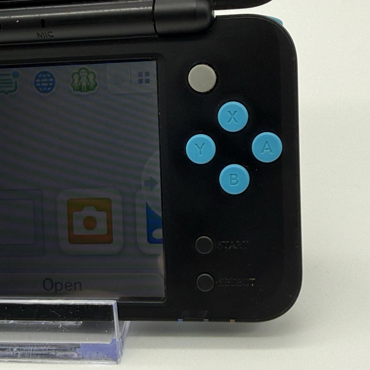 “new” Nintendo 2DS XL Console Black Turquoise w/Charger - Tested Working7