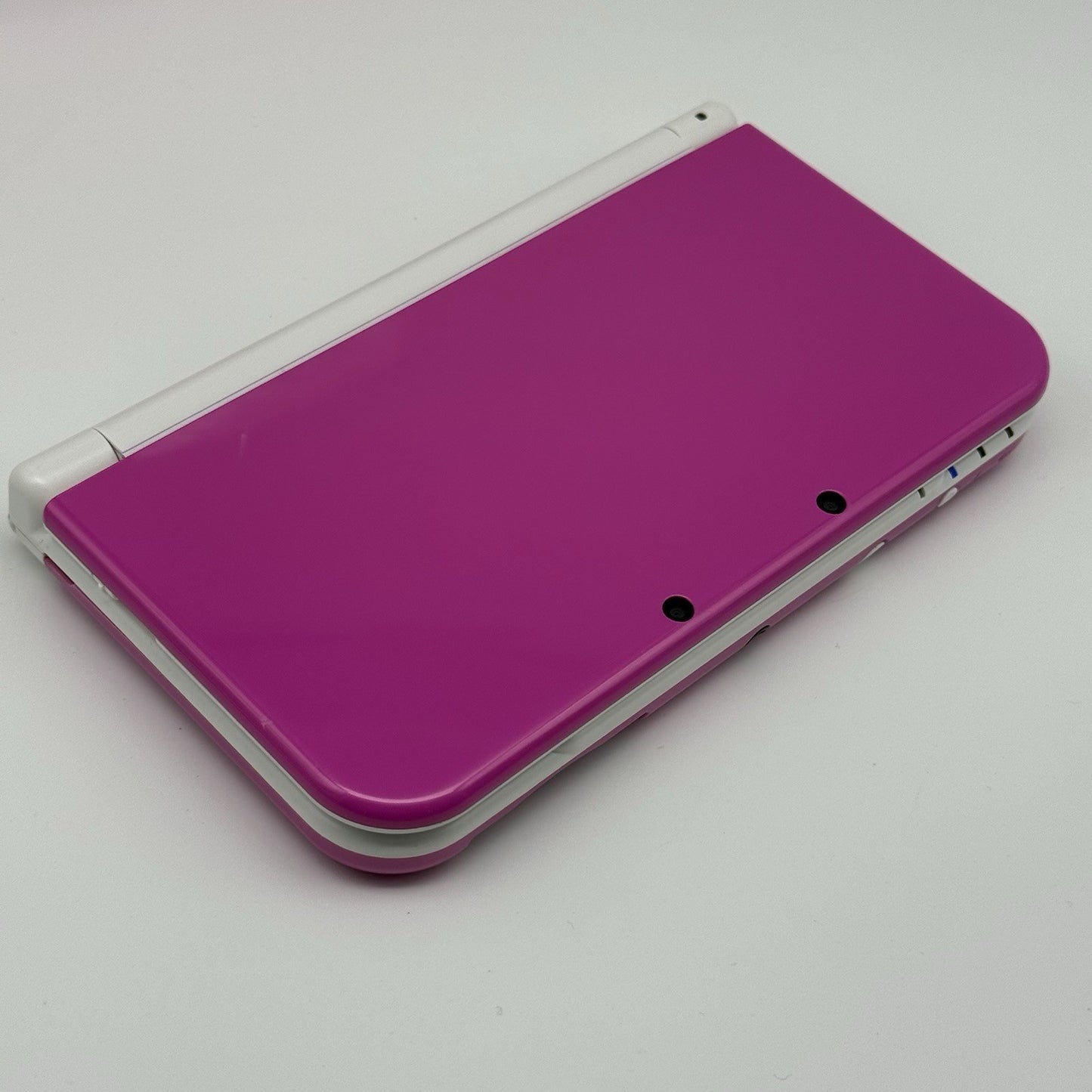 “new” Nintendo 3DS XL/LL Pink White Console Bottom IPS Region Free CIB w/Box USA8