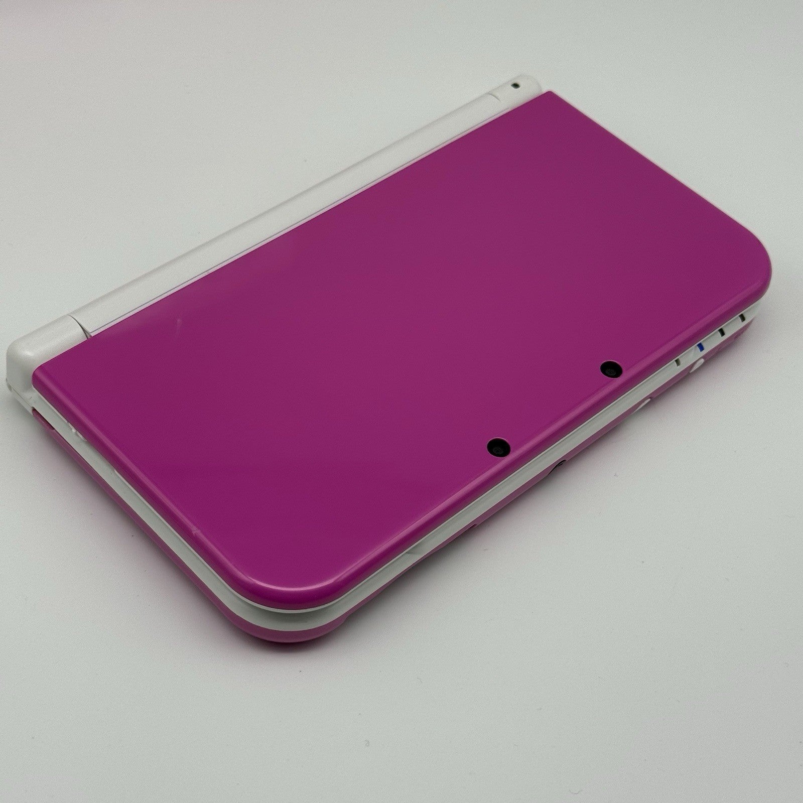 “new” Nintendo 3DS XL/LL Pink White Console Bottom IPS Region Free CIB w/Box USA8