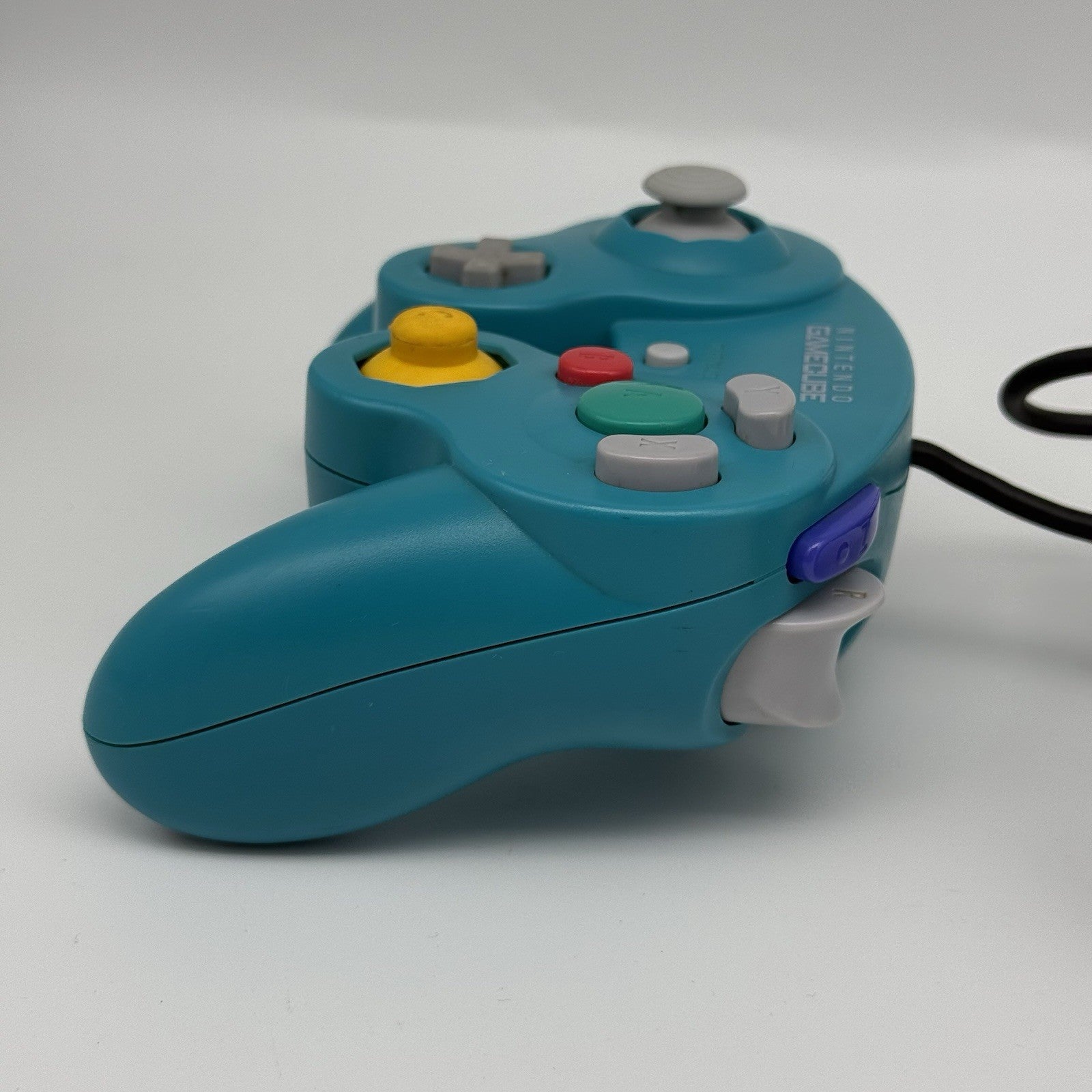 Official Nintendo GameCube Controller Pad Teal Emerald Blue Tight Stick T3 OEM6
