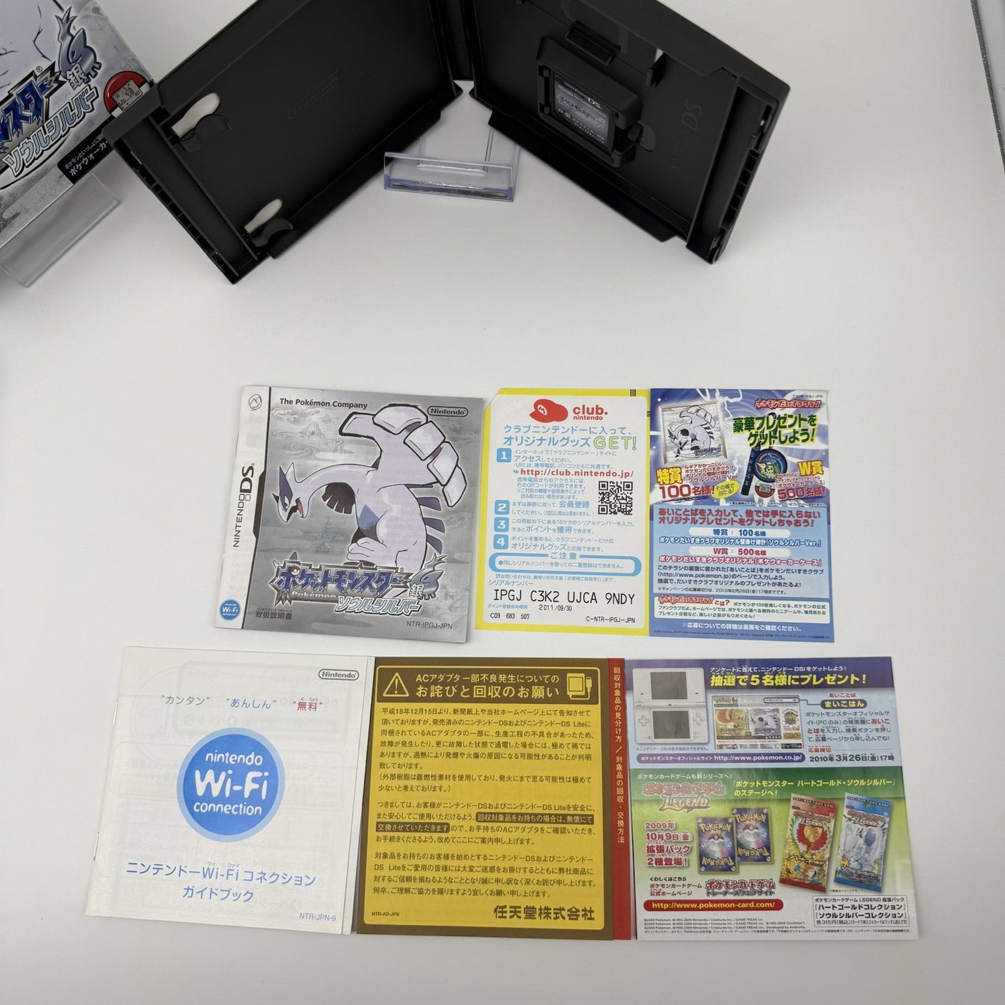 Pokemon Soul Silver Nintendo DS With Box + Pokewalker Japanese Version - Tested2