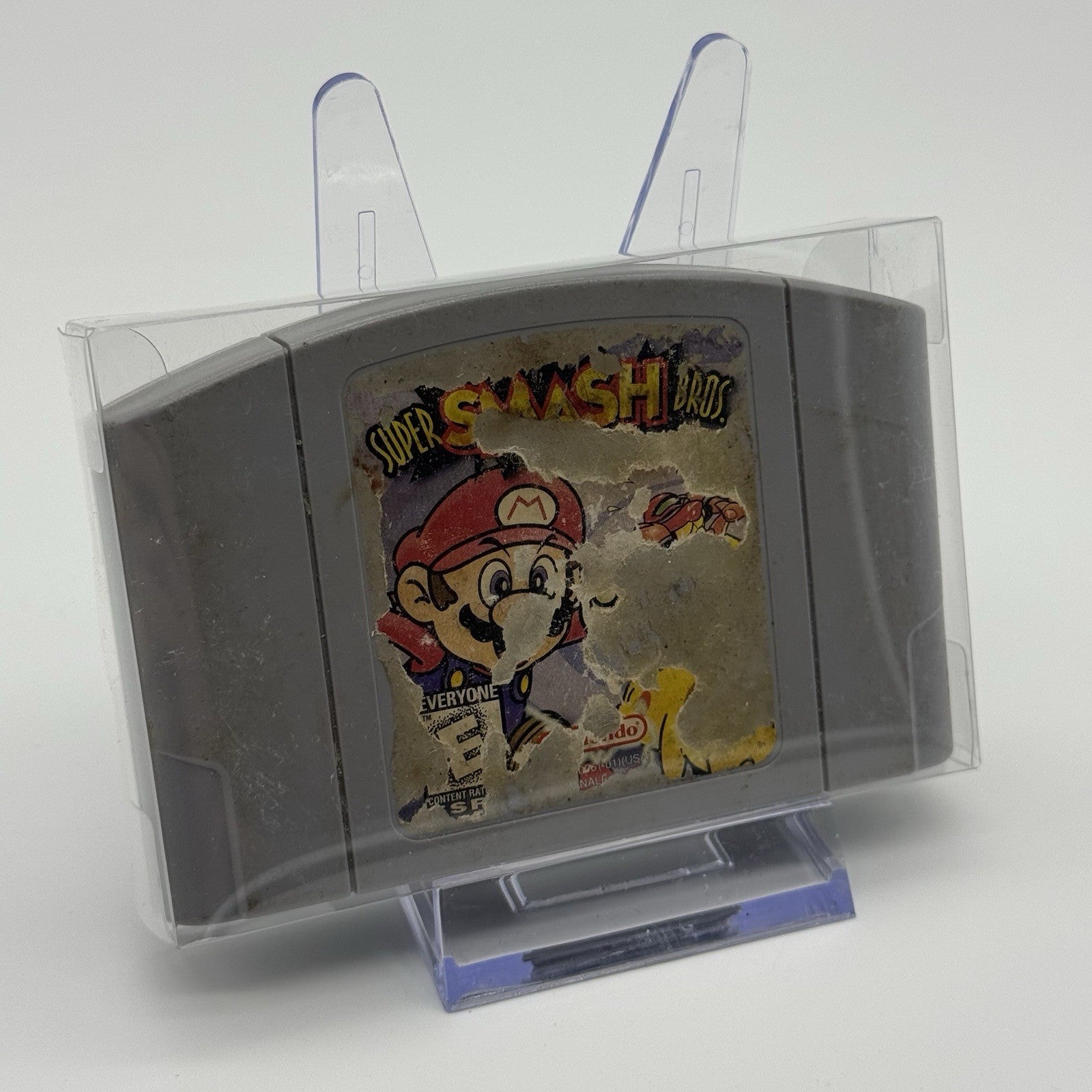 Super Smash Bros. Video Game Cartridge (Nintendo N64 1996) Label Wear - Tested0