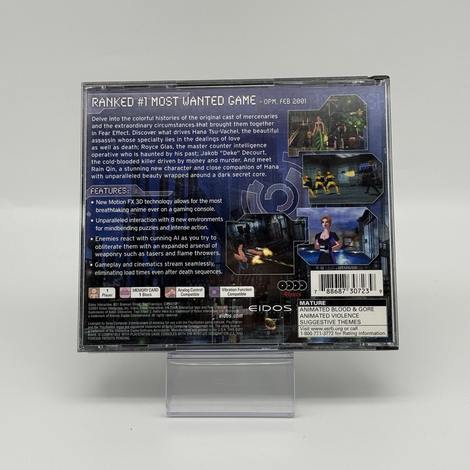 Fear Effect 2 Retro Helix PlayStation 1 PS1 CIB Complete - Tested8