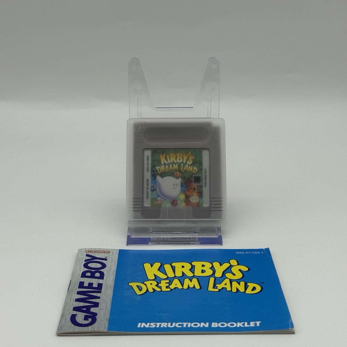 Kirby's Dream Land Nintendo Game Boy 1992 Cartridge Case and Manual Tested Works0
