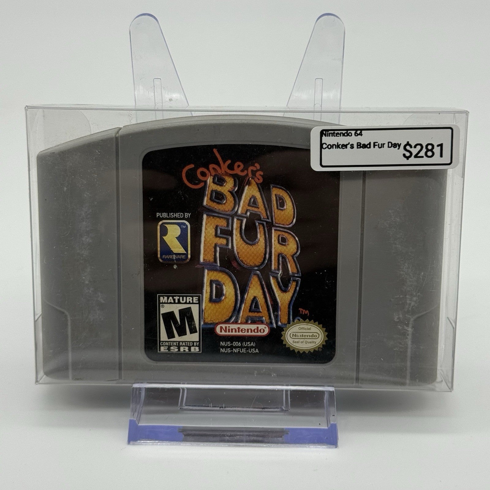 Conker's Bad Fur Day - Nintendo (N64) Cartridge - Authentic Game - TESTED Works2