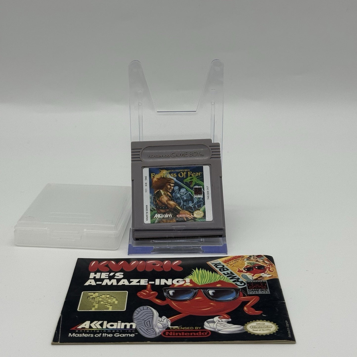 Fortress of Fear Wizards or Warriors X - (Nintendo Game Boy) Cartridge & Manual1
