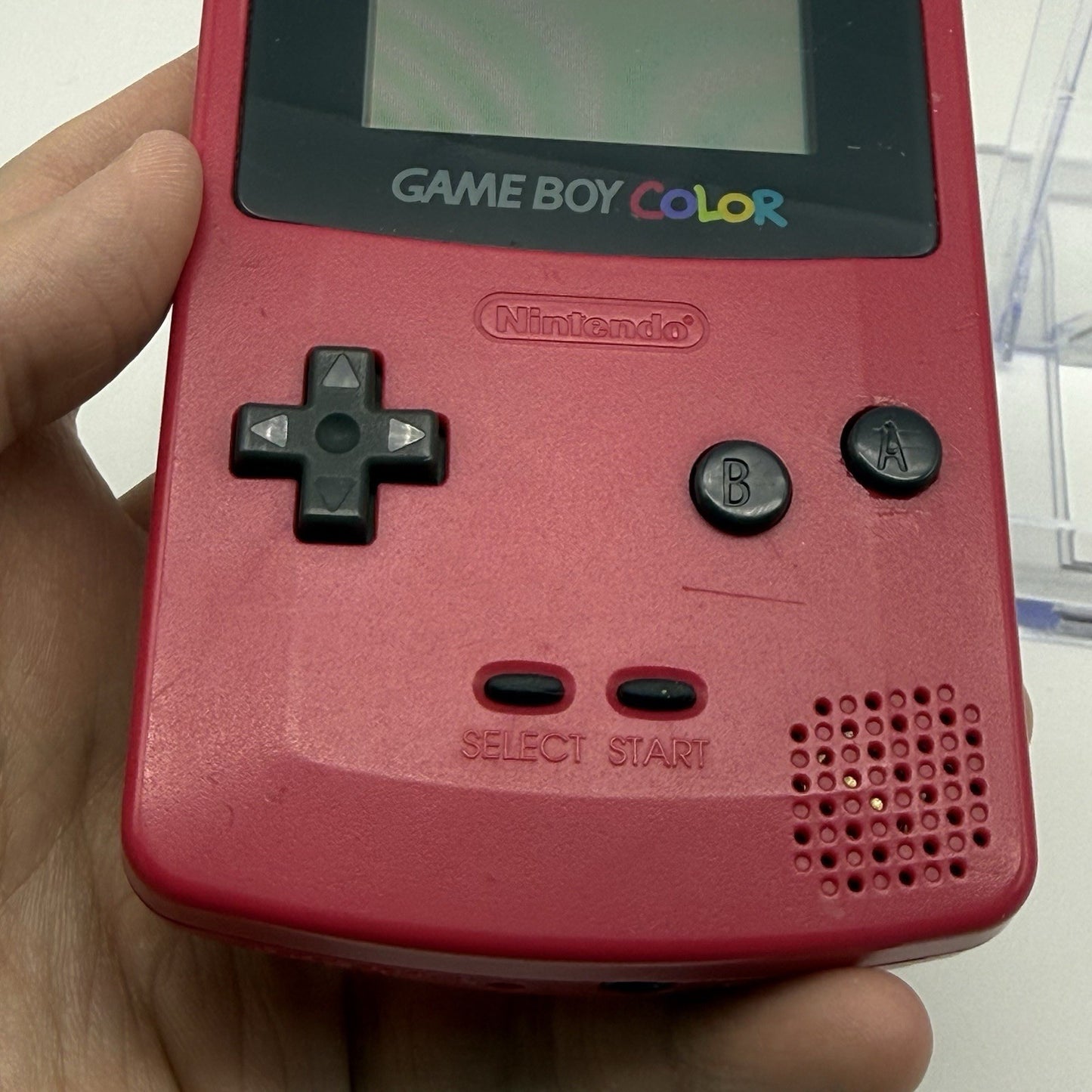 Nintendo Gameboy Boy Color Berry Red Console GBC CGB-001 - Tested Working15