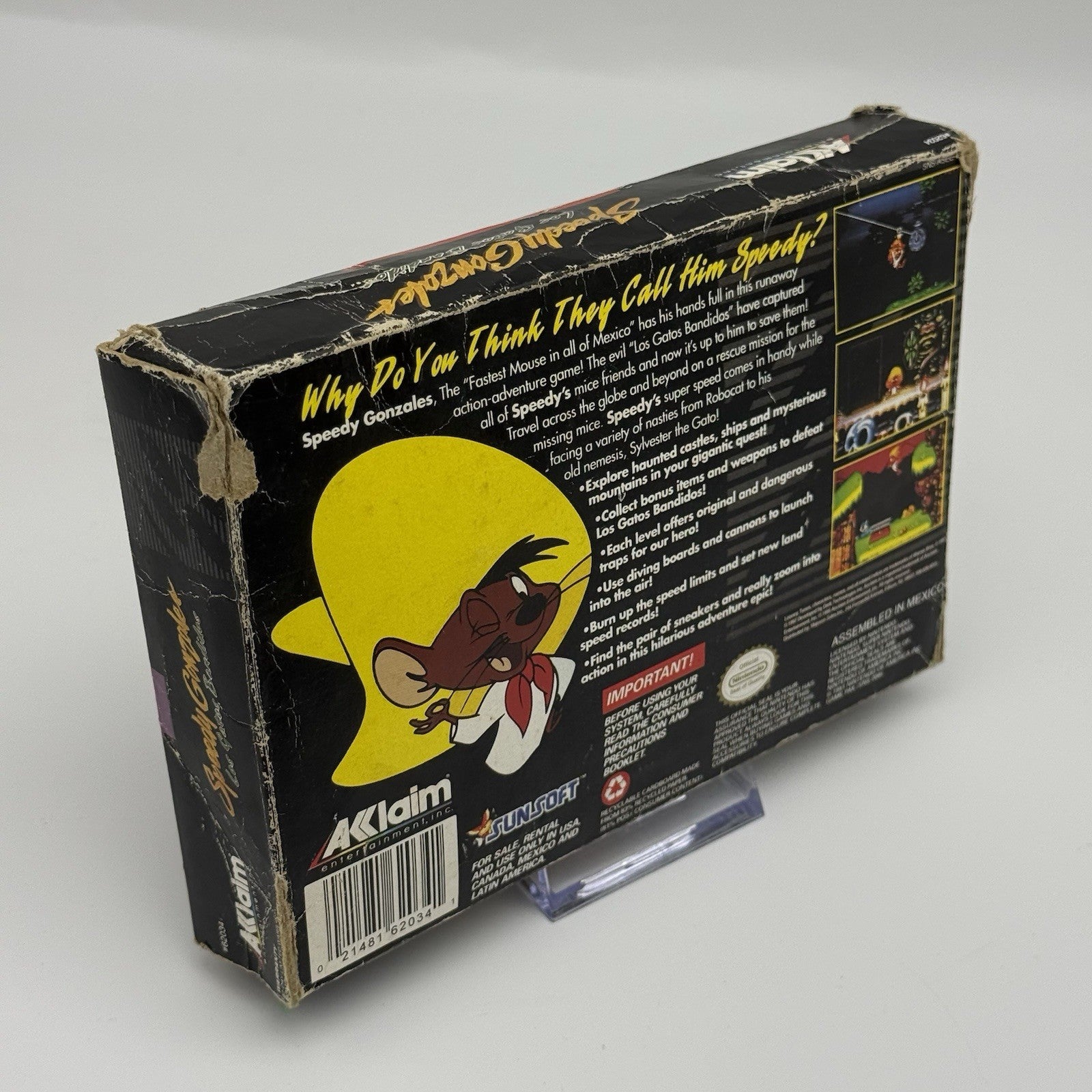 Speedy Gonzales: Los Gatos Bandidos SNES Super Nintendo 1994 CIB Complete Tested3