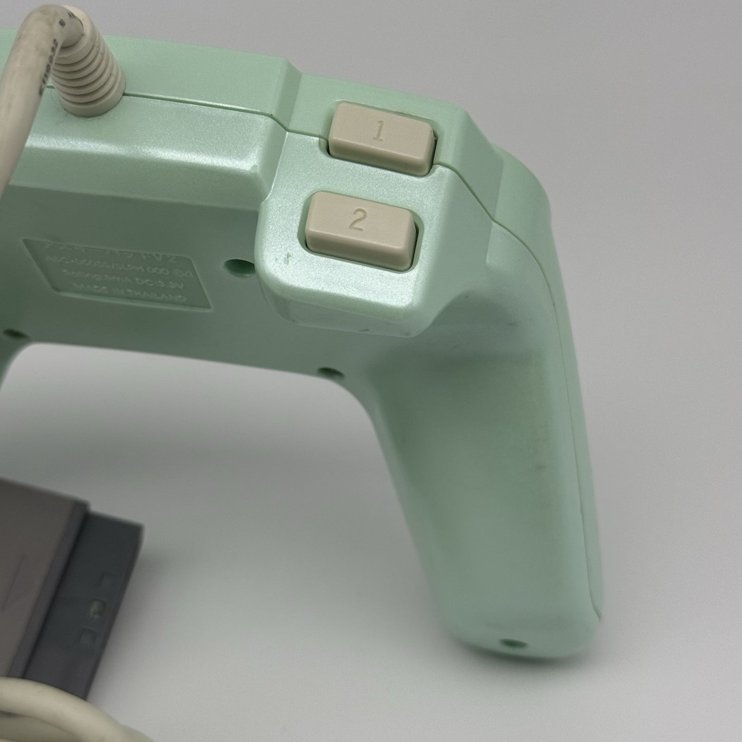 PS1 ASCII Sony PSX Playstation Turbo Fire Rapid Motion Turquoise Controller Rare9