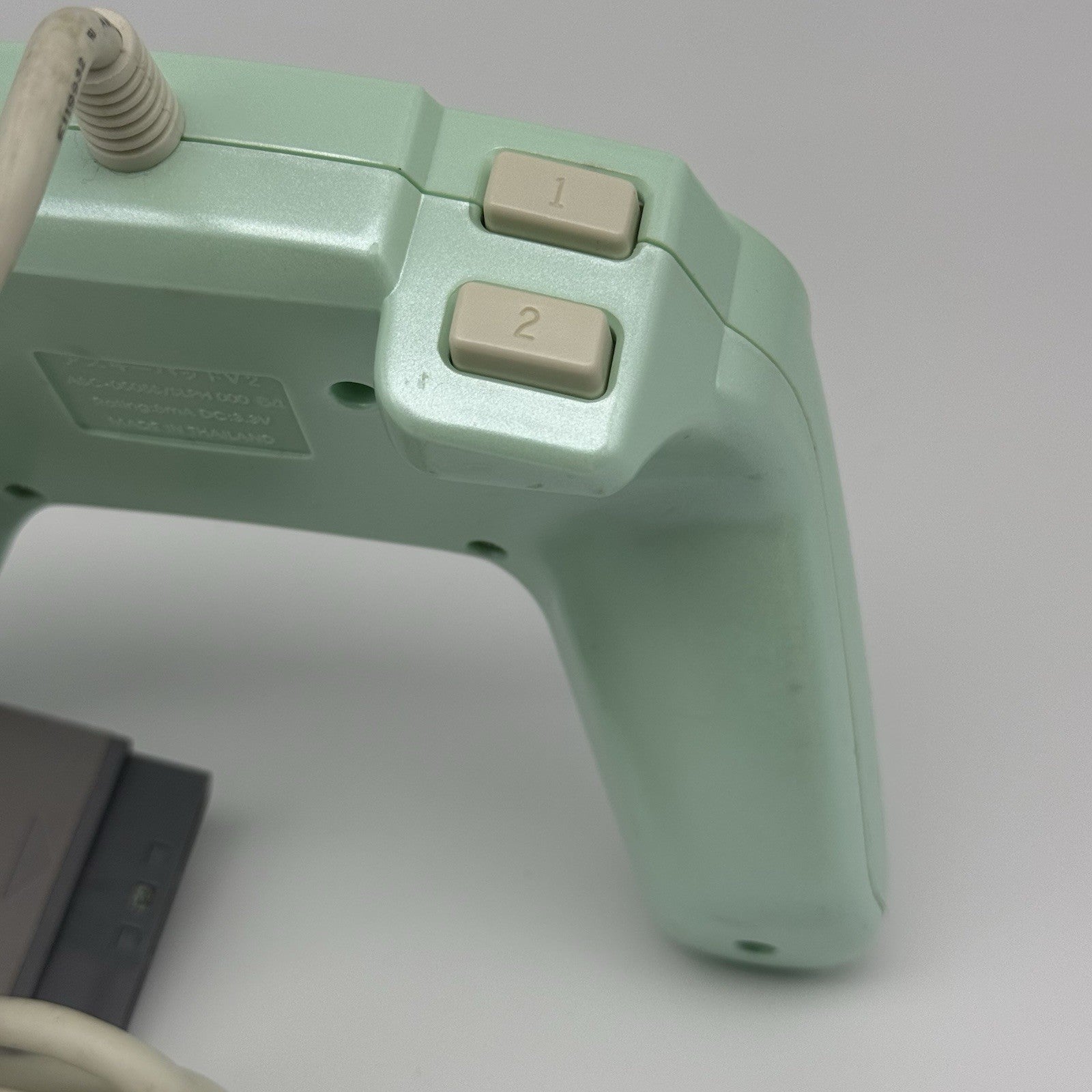 PS1 ASCII Sony PSX Playstation Turbo Fire Rapid Motion Turquoise Controller Rare9