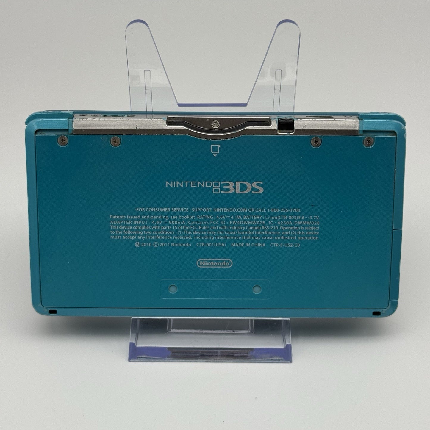 Nintendo 3DS Handheld Console Aqua Blue Glass Lens Region Free NTSC-J - Tested2