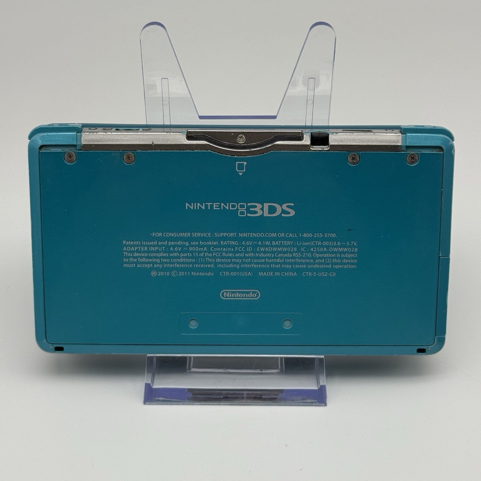 Nintendo 3DS Handheld Console Aqua Blue Glass Lens Region Free NTSC-J - Tested2