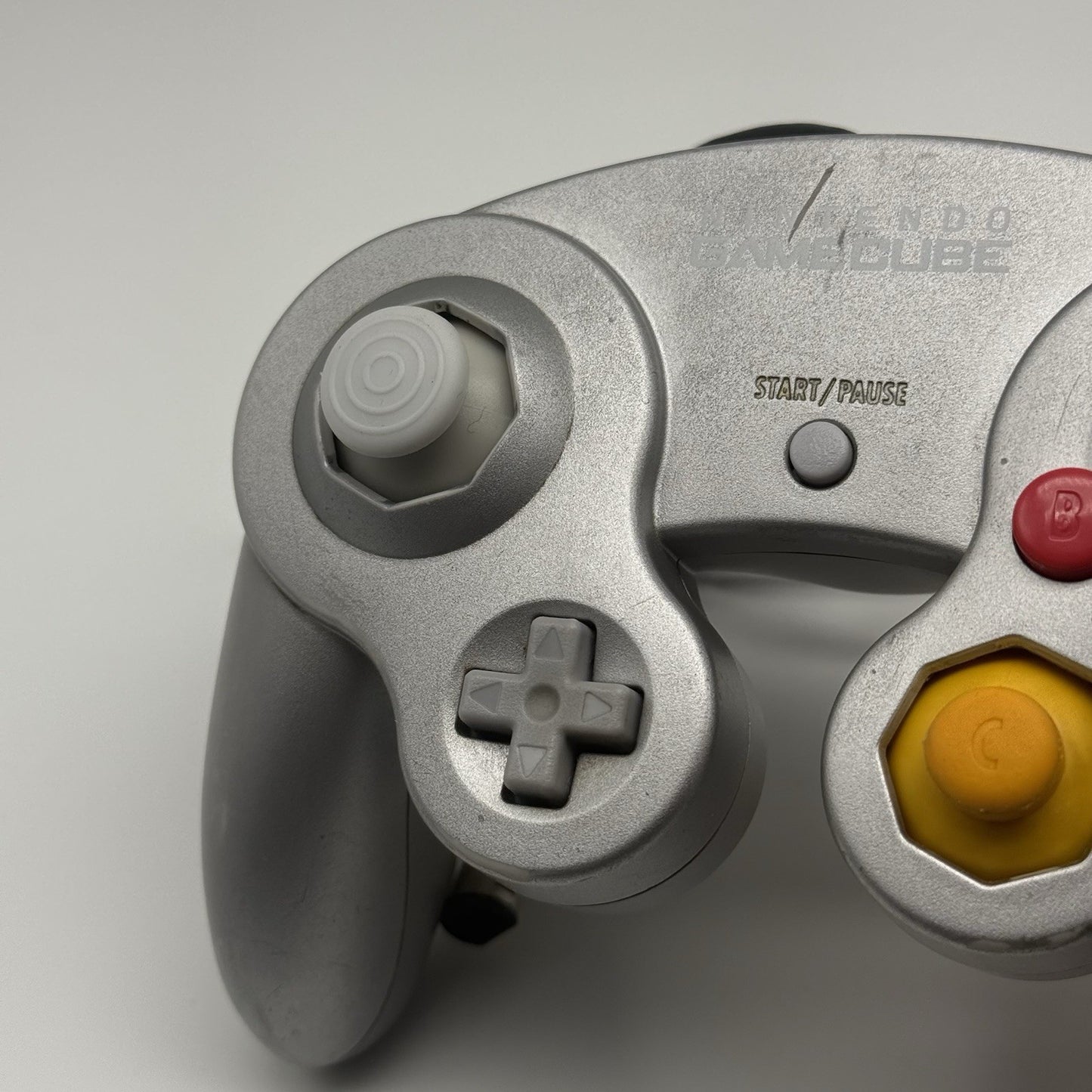 Official Nintendo GameCube Controller Platinum Silver OEM DOL-003 T2 Dot Tested7