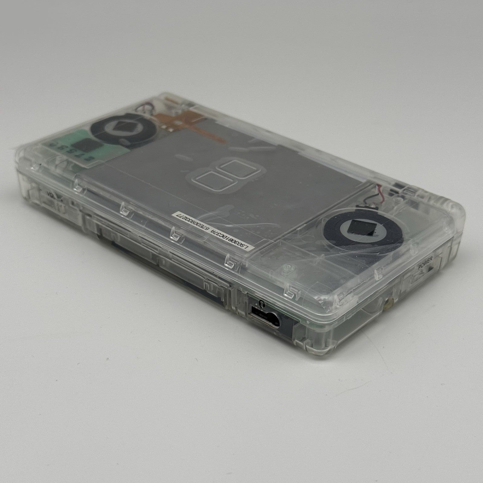 Nintendo DS Lite Transparent Clear Console Reshell w/Charger Tested Region Free11