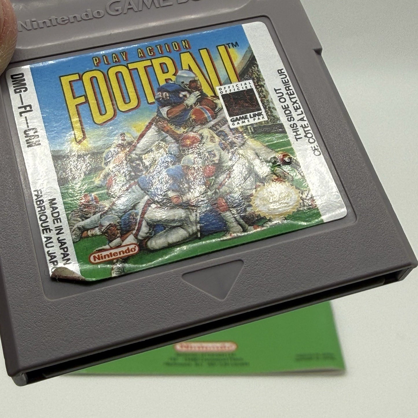 Play Action Football (Game Boy, 1991) Cartridge And Manual Tested2