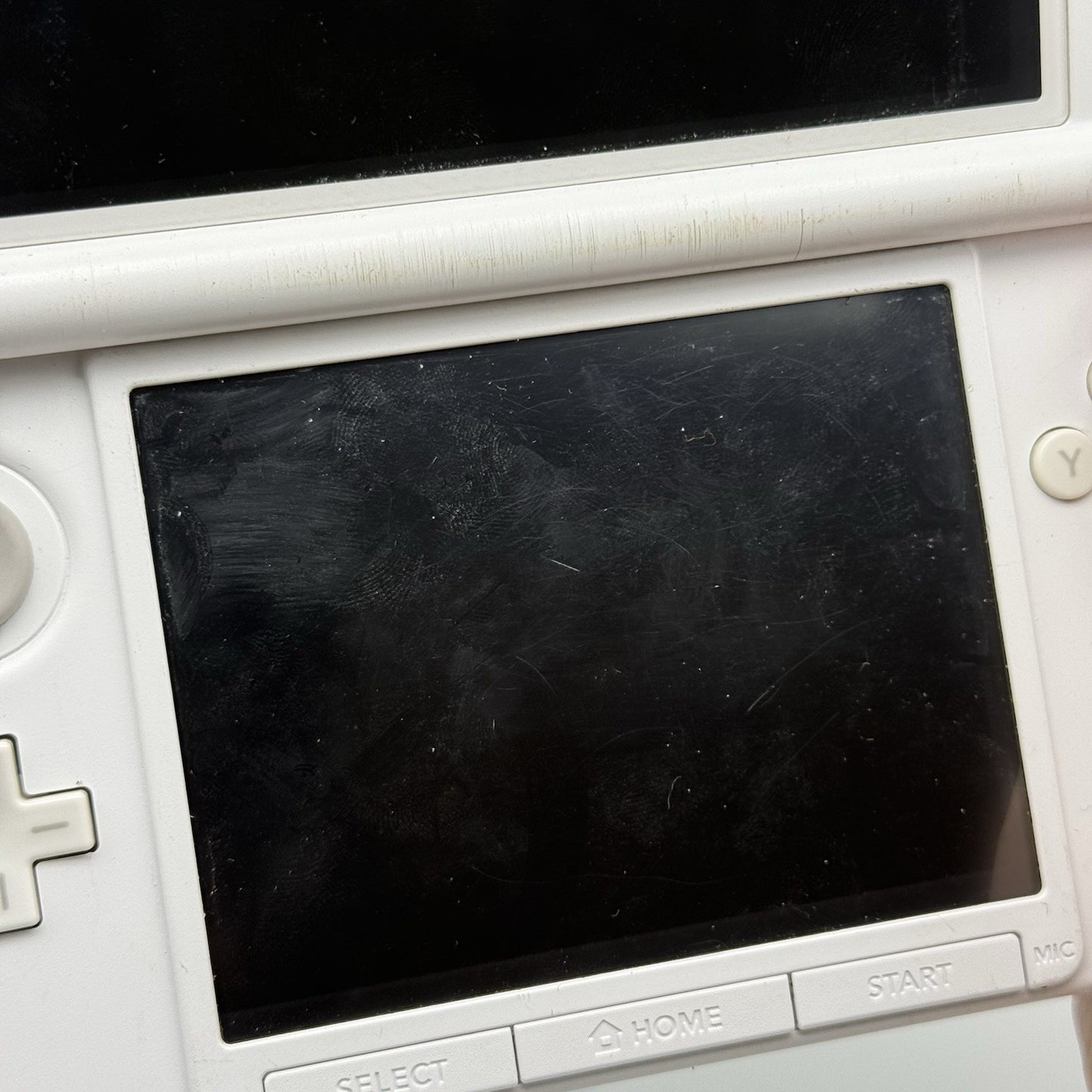 Nintendo 3DS XL LL Mint White Console JP Region - *For Parts Repair* Camera & LR21
