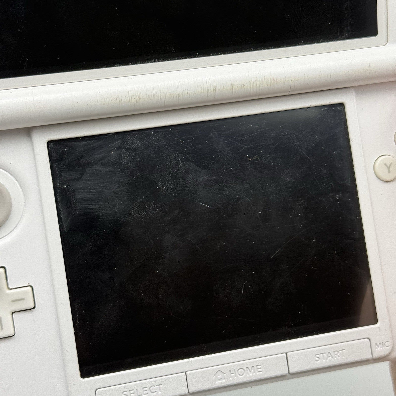 Nintendo 3DS XL LL Mint White Console JP Region - *For Parts Repair* Camera & LR21