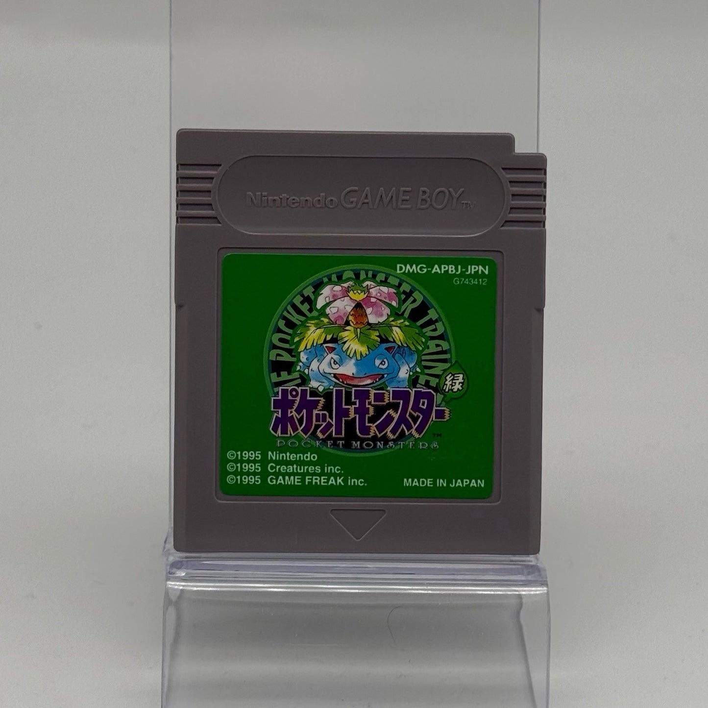 Pokemon Green Japanese Version Nintendo GameBoy Game Cart New Battery, Tested0