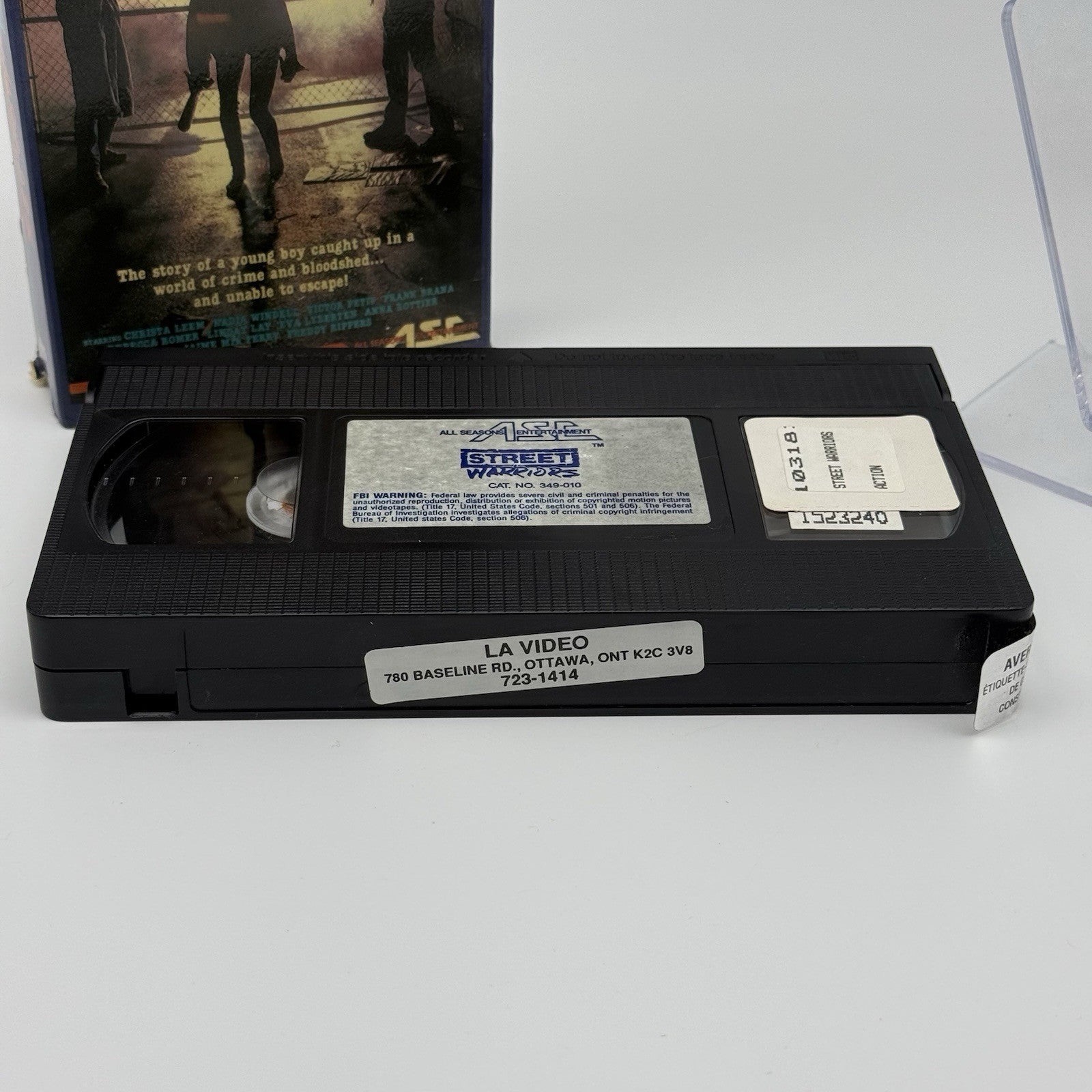 Street Warriors VHS Tape Cult Movie Rare VTG Vintage Tested3