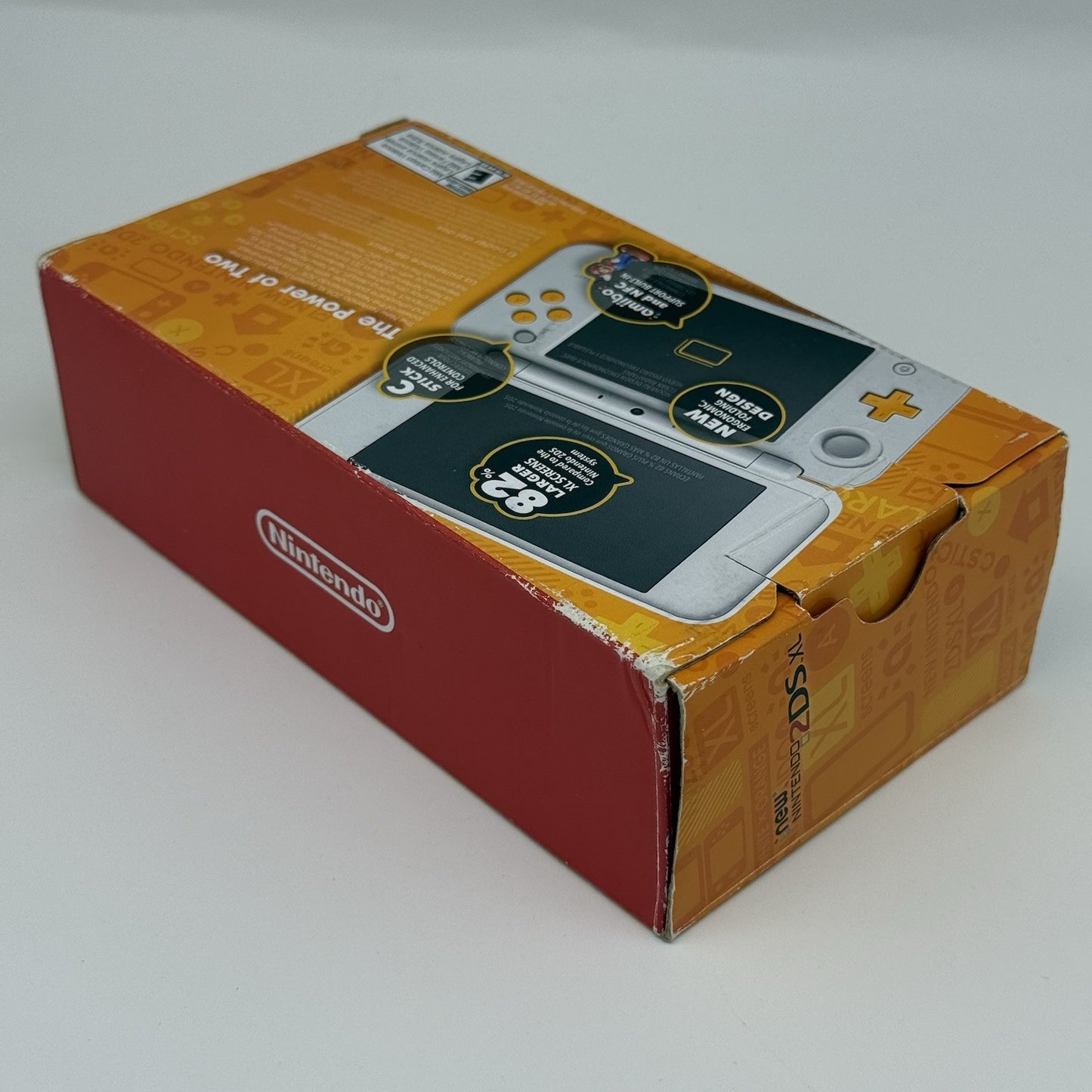 “new” Nintendo 2DS 3DS XL Console White Orange Console, Charger, Box - Tested16