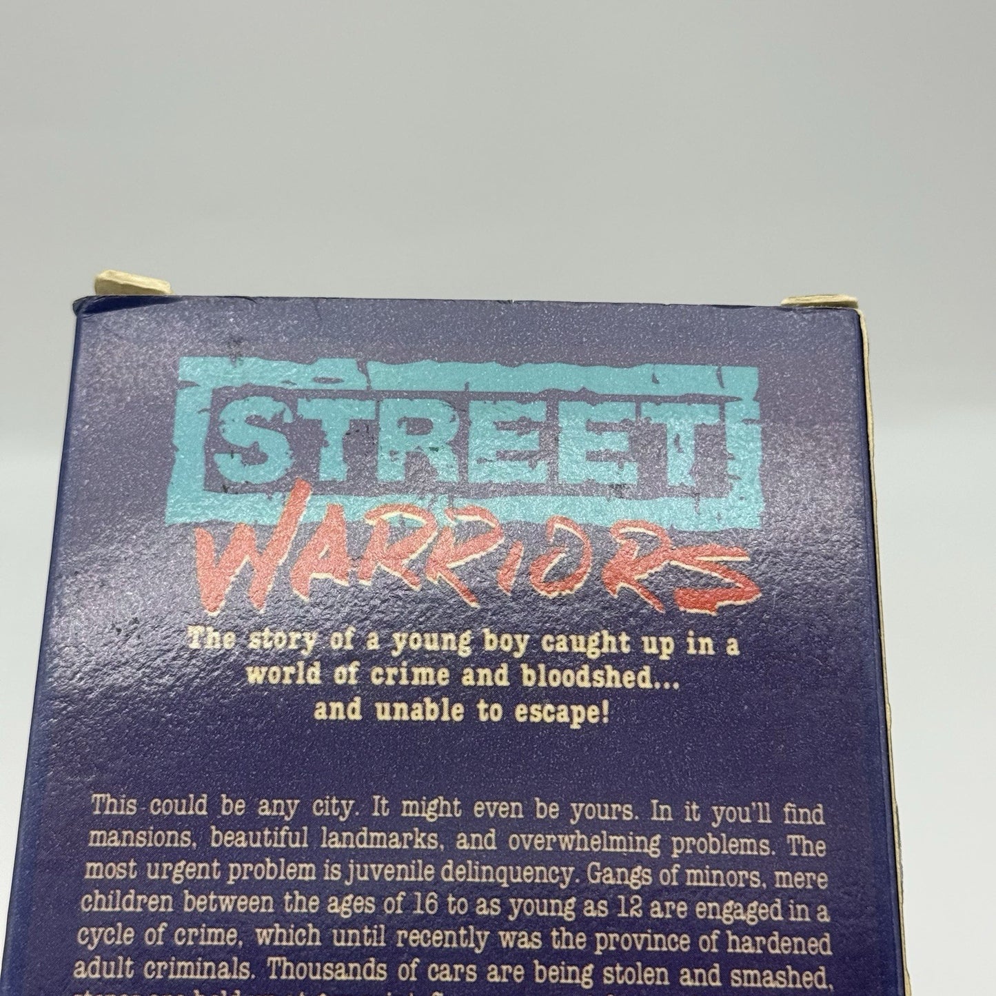 Street Warriors VHS Tape Cult Movie Rare VTG Vintage Tested10
