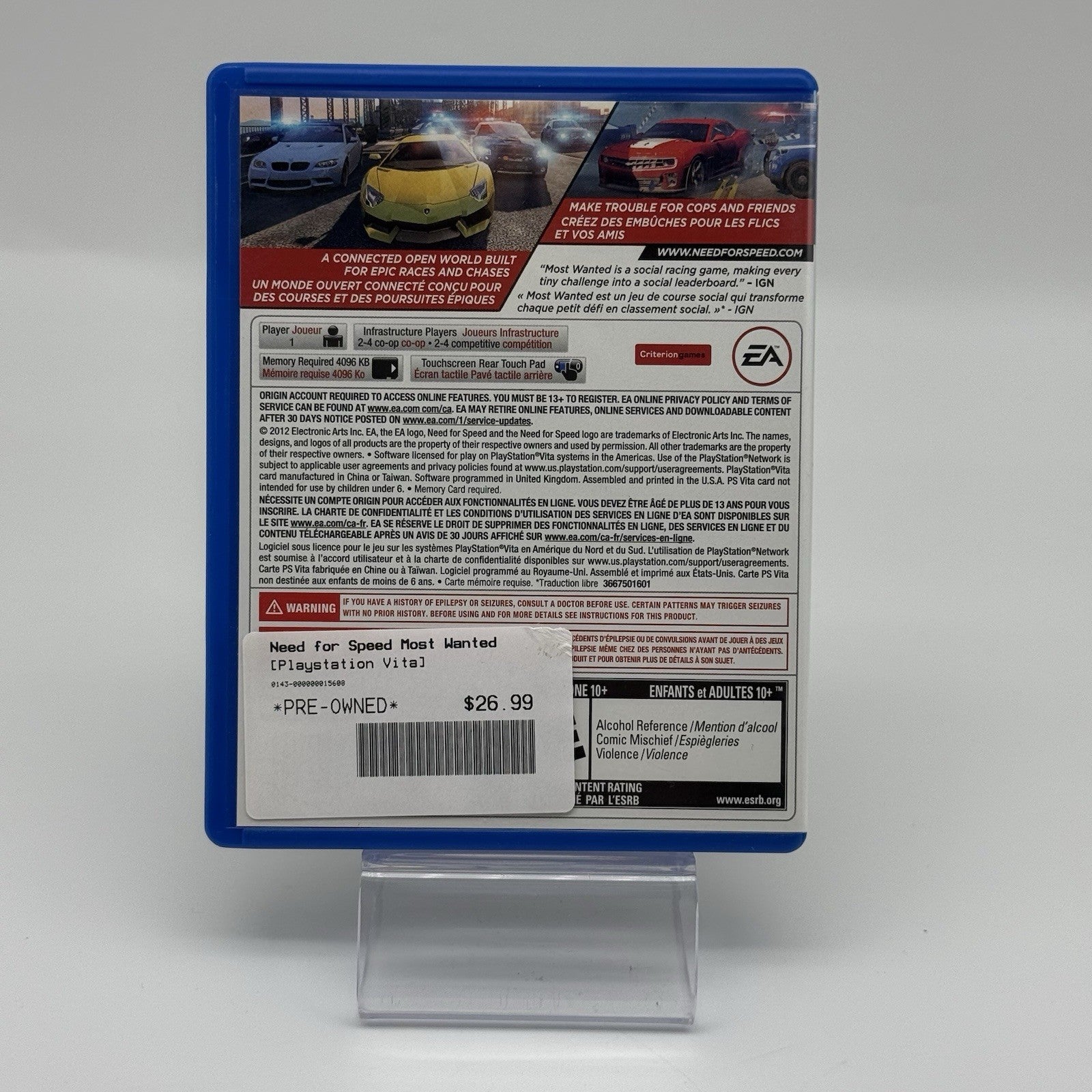 Need For Speed: Most Wanted Sony PS Vita Game Complete CIB w/Box - Tested3