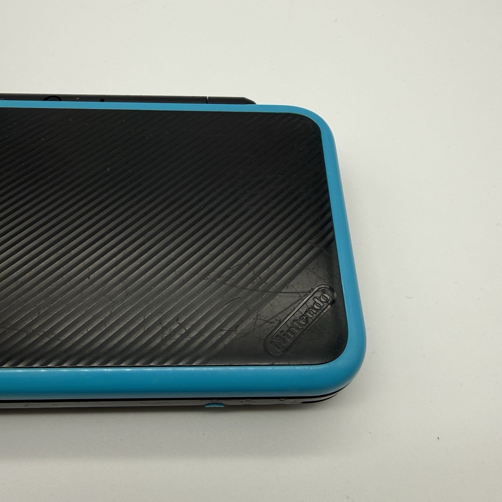 “new” Nintendo 2DS XL Console Black Turquoise w/Charger - Tested Working21