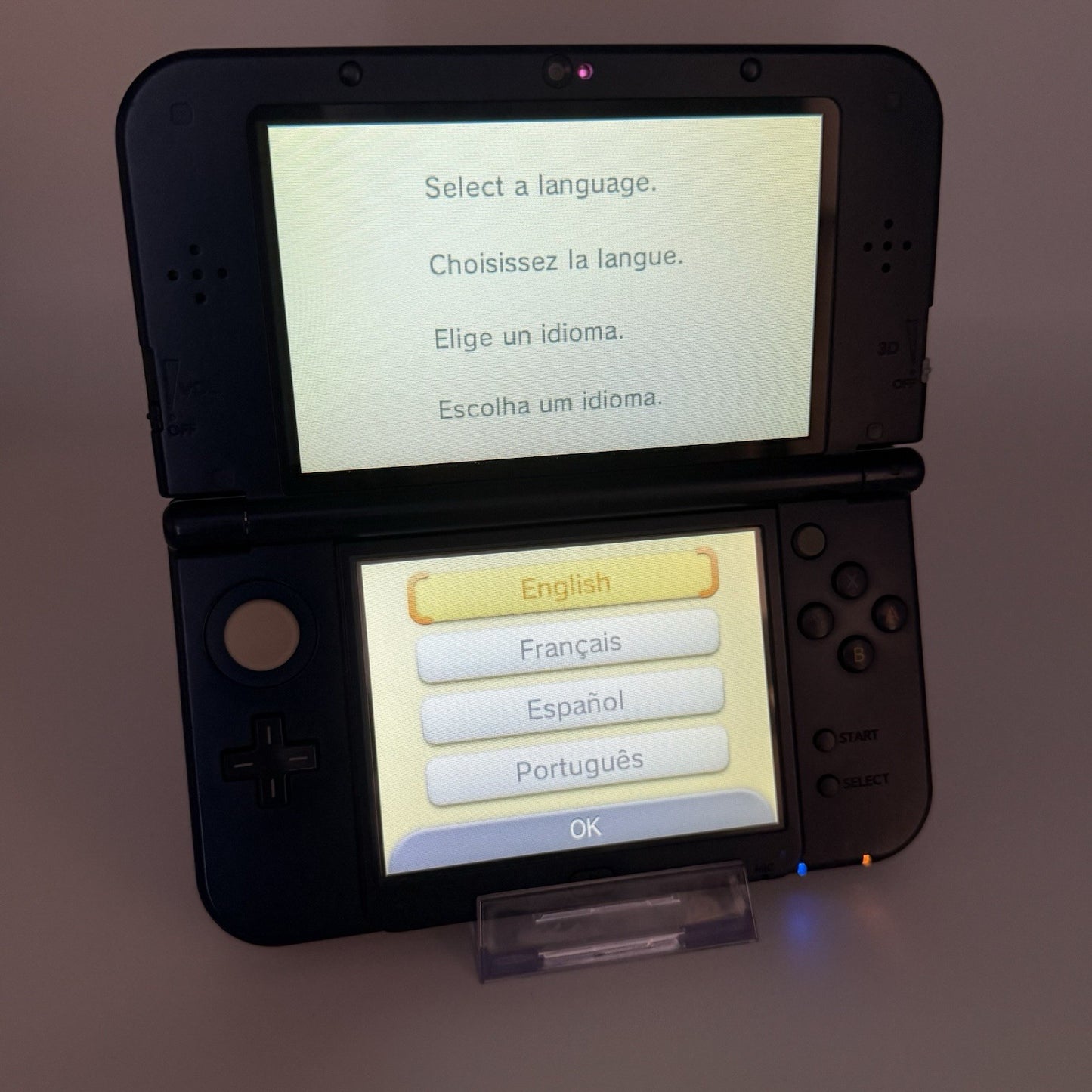 “new” Nintendo 3DS XL/LL Metallic Blue Console Top IPS Region Free NTSC-J Tested3