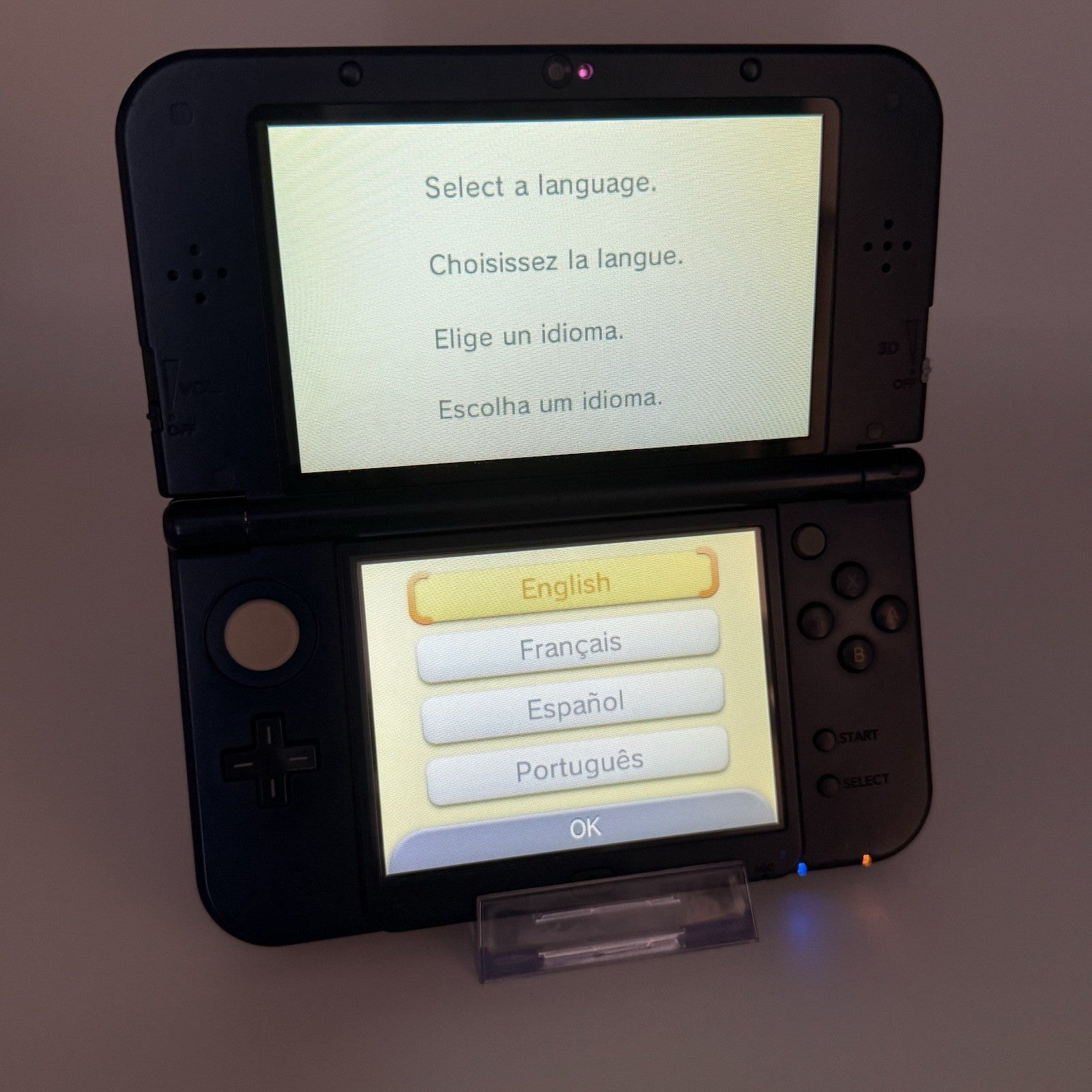 “new” Nintendo 3DS XL/LL Metallic Blue Console Top IPS Region Free NTSC-J Tested3