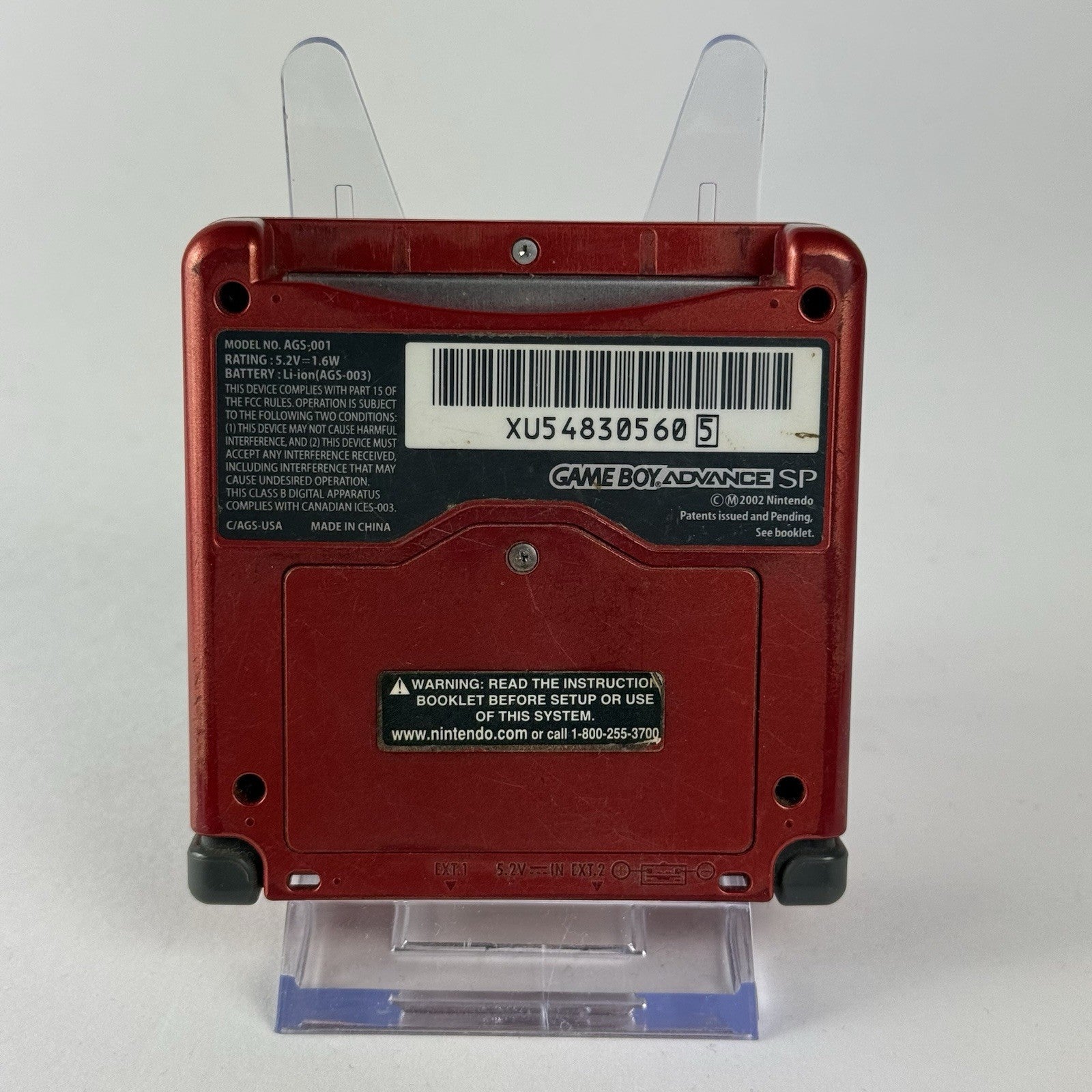 Nintendo Gameboy Advance GBA SP Red Console AGS-001 w/Charger - Tested4