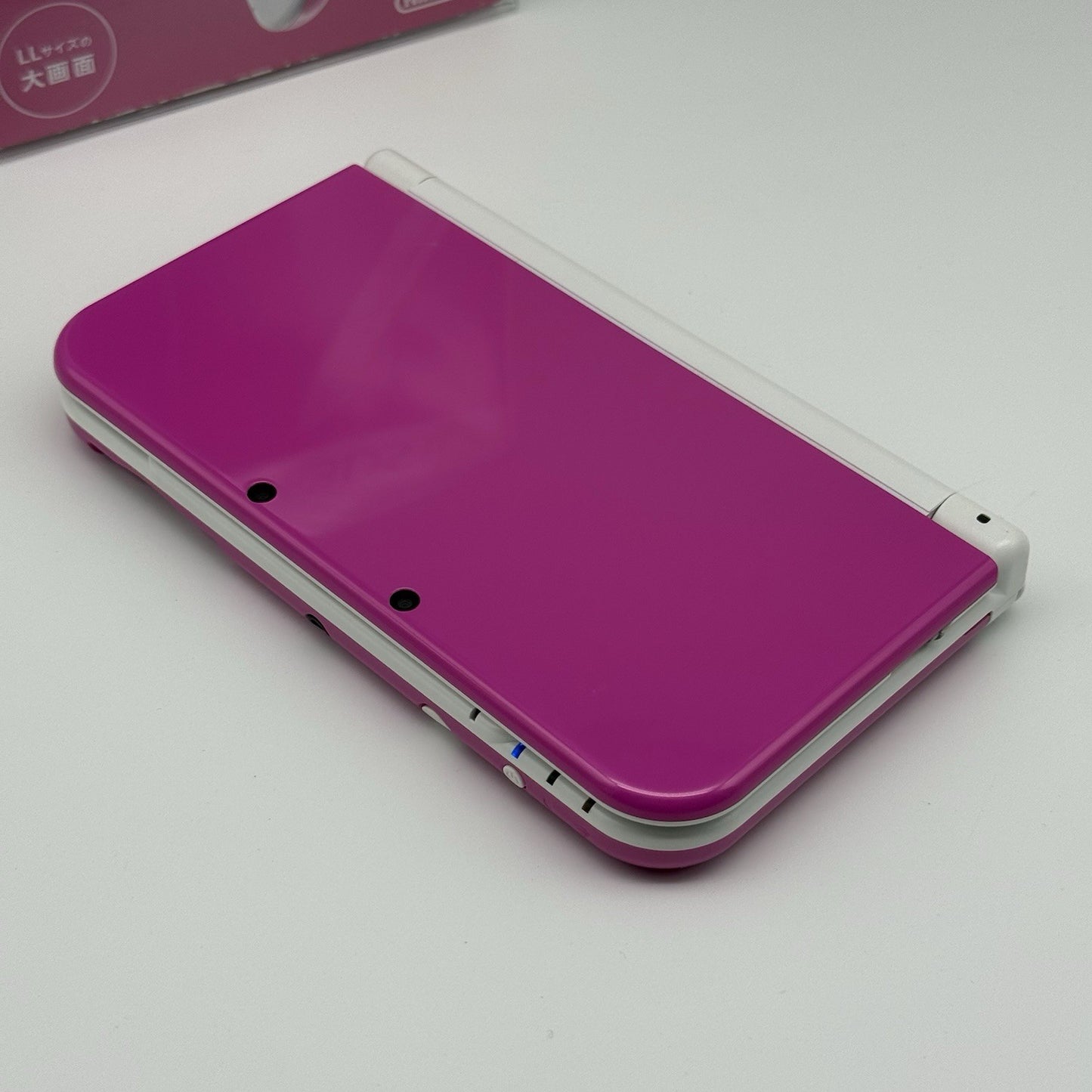 “new” Nintendo 3DS XL/LL Pink White Console Bottom IPS Region Free CIB w/Box USA9