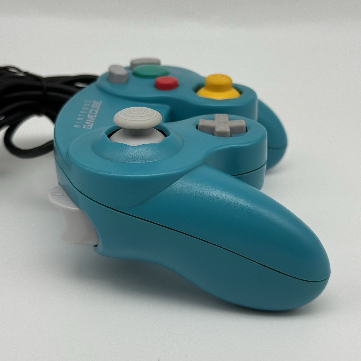 Official OEM Genuine Nintendo Gamecube Emerald Teal Blue Controller T3 Tested4