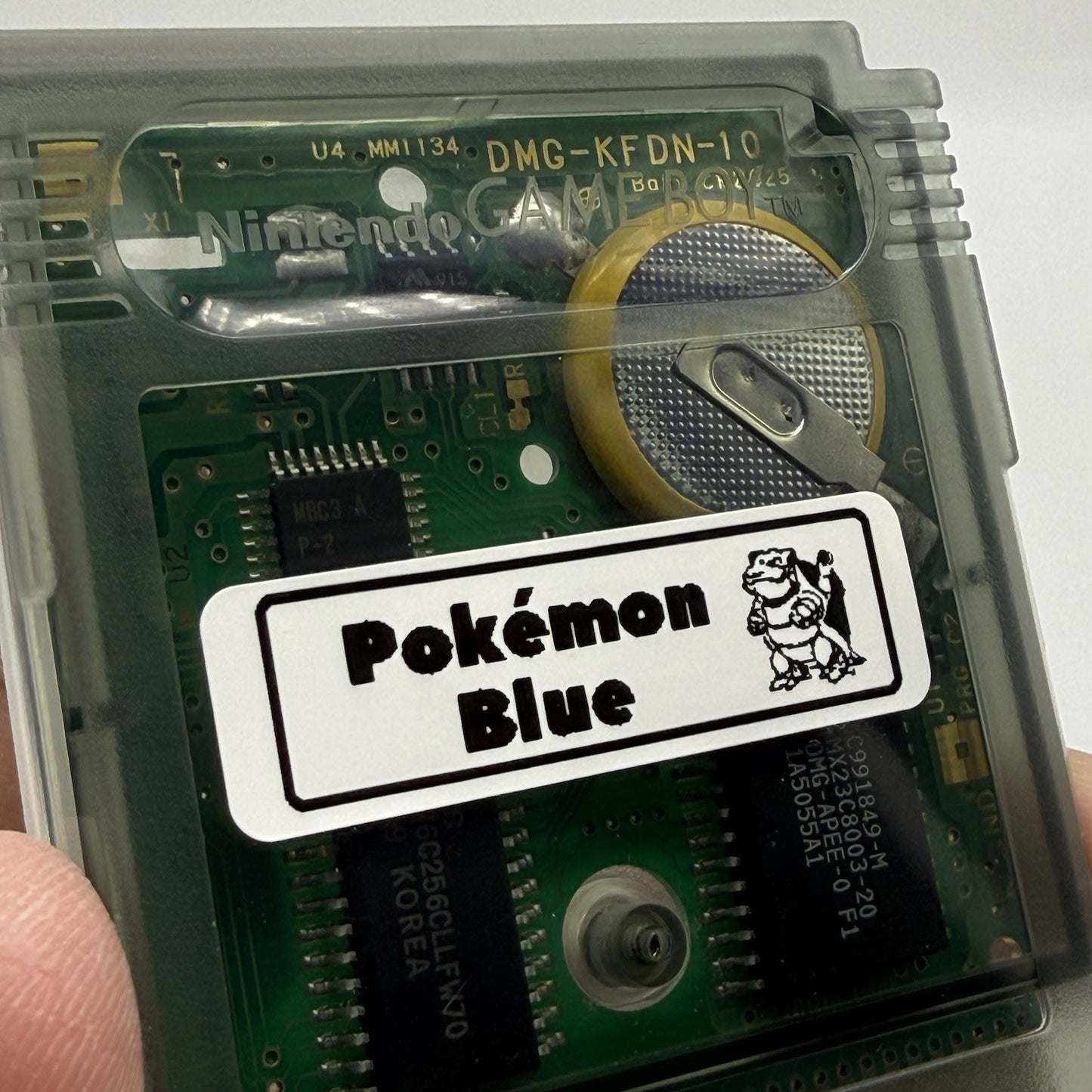 Nintendo Gameboy Pokemon Blue (No label) | AUTHENTIC | NEW BATTERY - Tested1