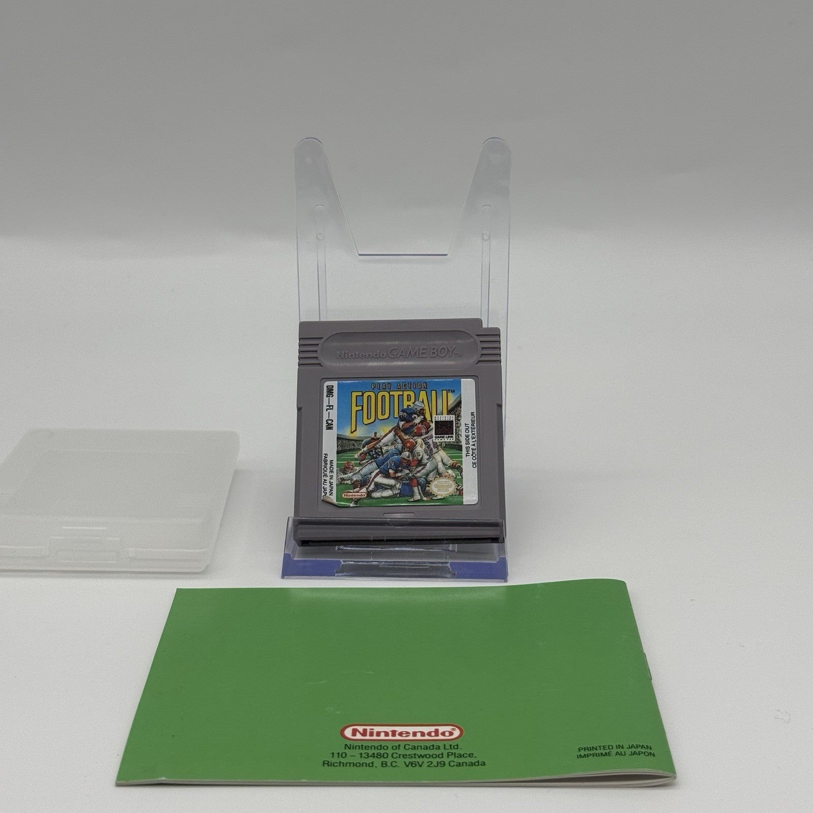 Play Action Football (Game Boy, 1991) Cartridge And Manual Tested1