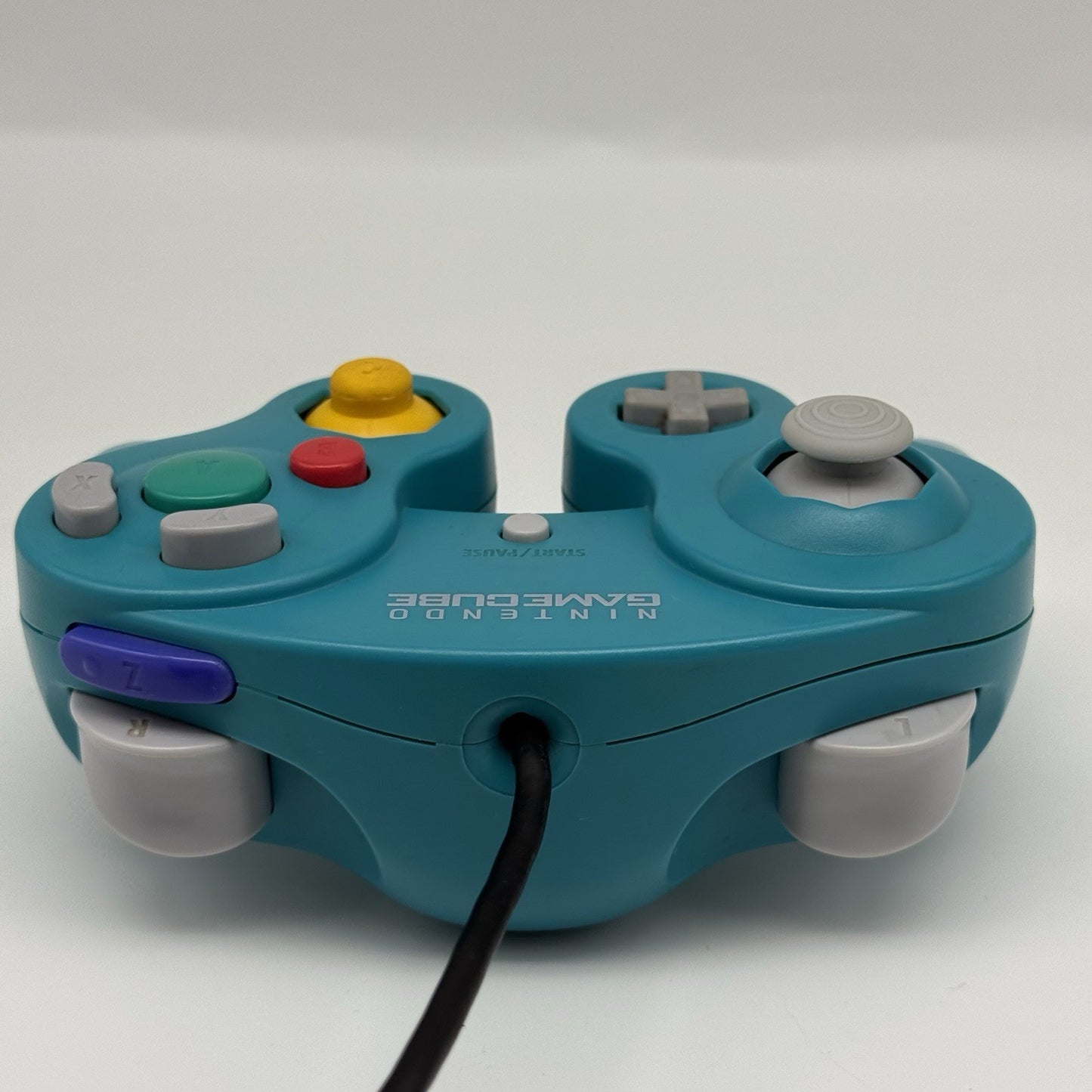 Official OEM Genuine Nintendo Gamecube Emerald Teal Blue Controller T3 Tested3