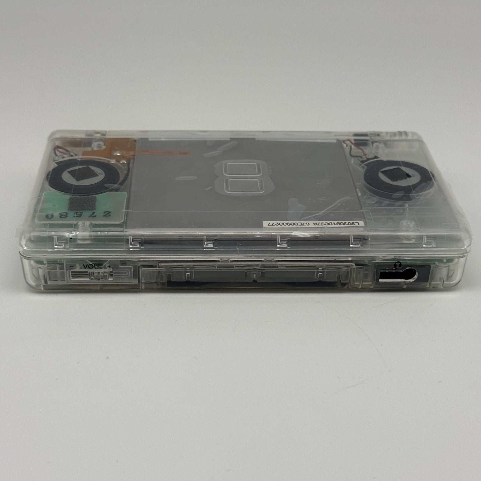 Nintendo DS Lite Transparent Clear Console Reshell w/Charger Tested Region Free10