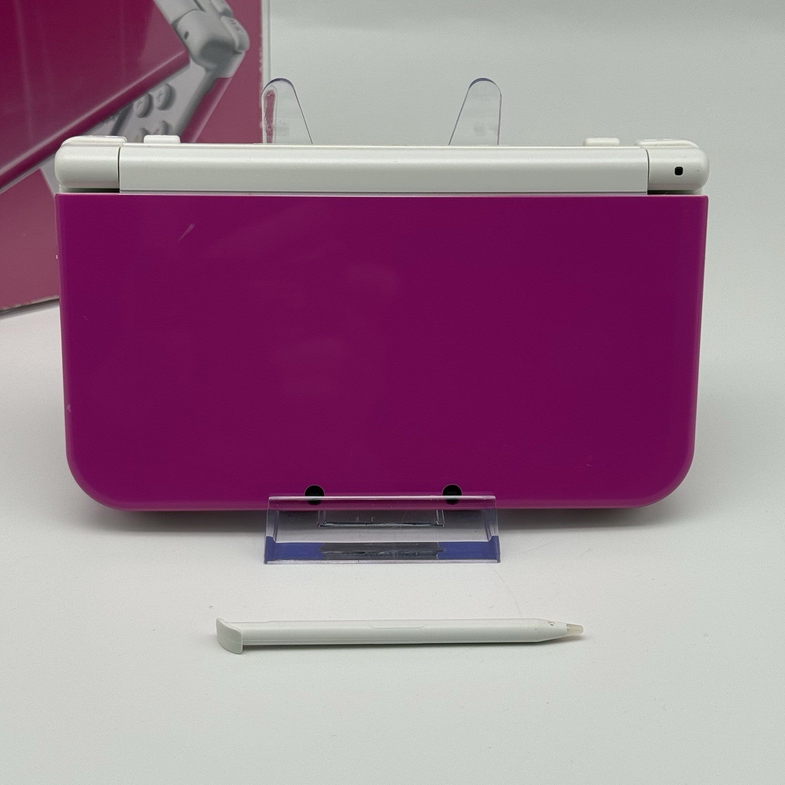 “new” Nintendo 3DS XL/LL Pink White Console Bottom IPS Region Free CIB w/Box USA1