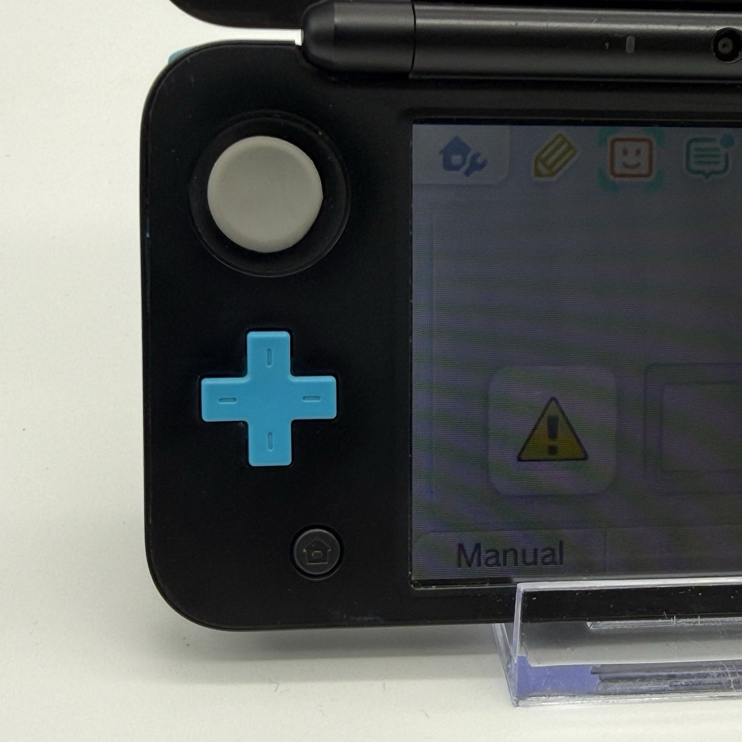 “new” Nintendo 2DS XL Console Black Turquoise w/Charger - Tested Working8