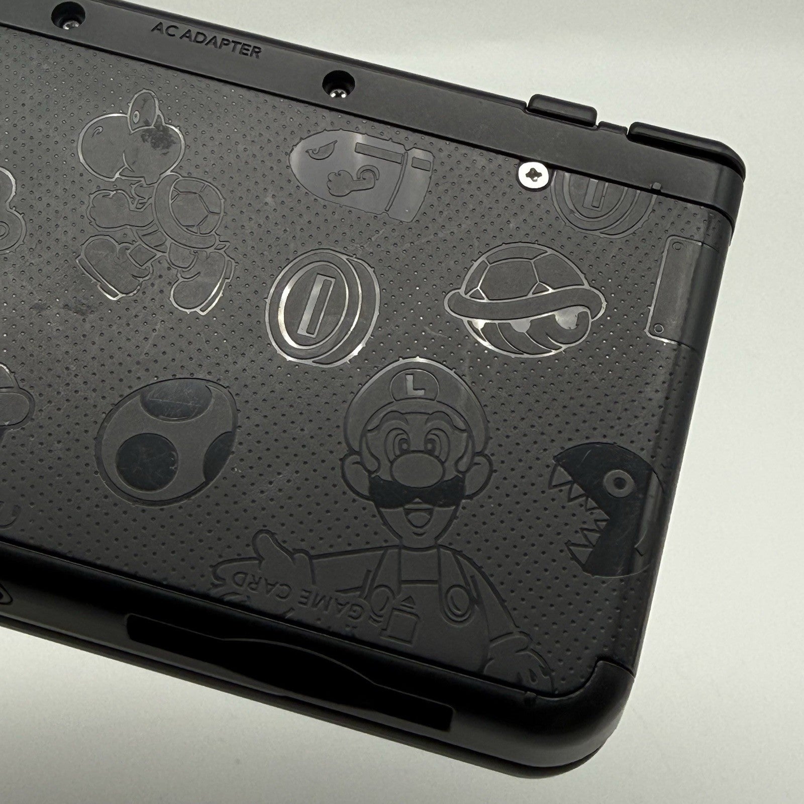 “new” Nintendo 3DS Super Mario Black Special Edition Console w/Charger - Tested23