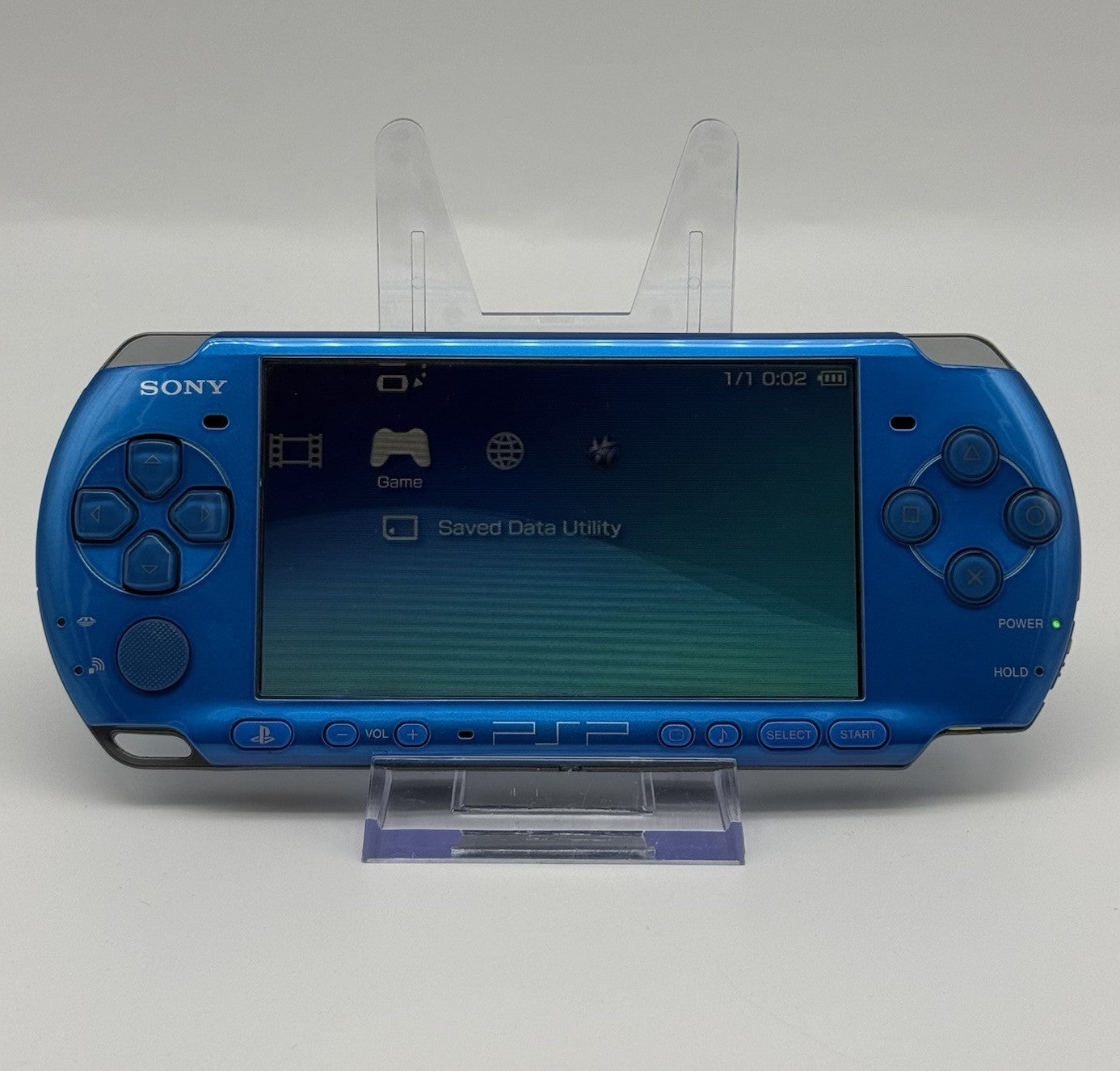Sony PSP 3000 Vibrant Blue PlayStation Portable Console w/Accessories - Tested0