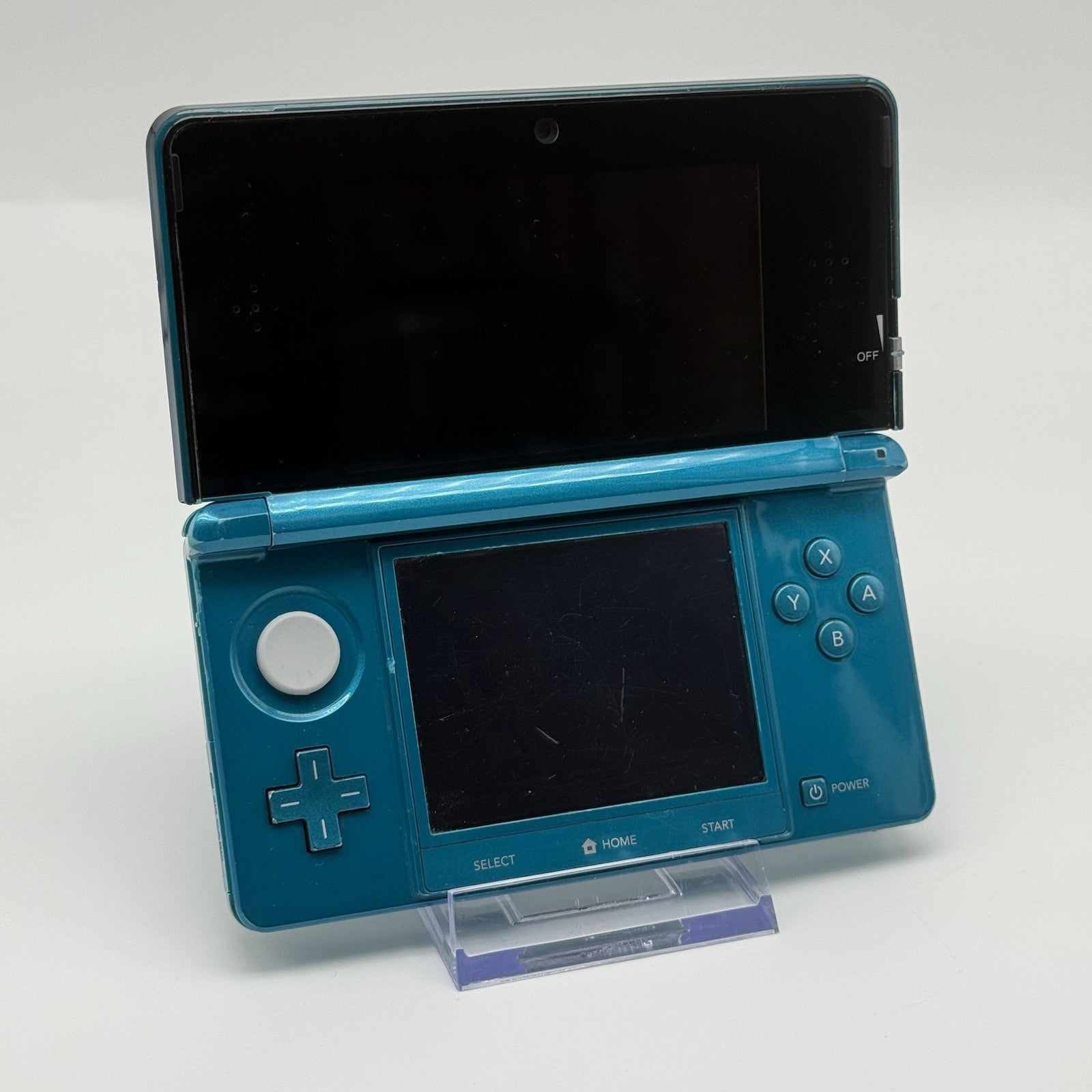 Nintendo 3DS Handheld Console Aqua Blue Glass Lens Region Free NTSC-J - Tested14