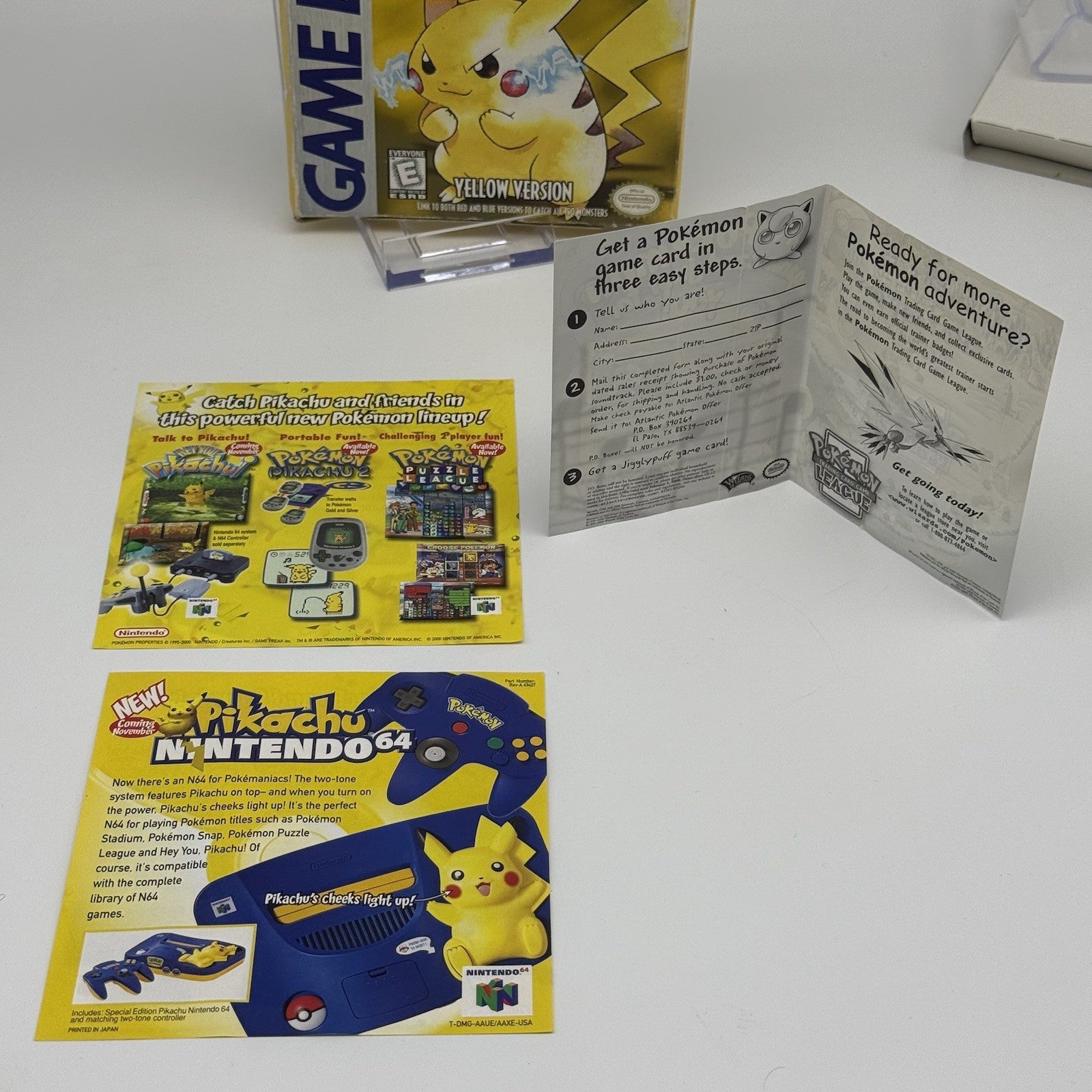 Pokemon Yellow Version Game Boy First Print Boxed New Battery Tested (No Manual)16