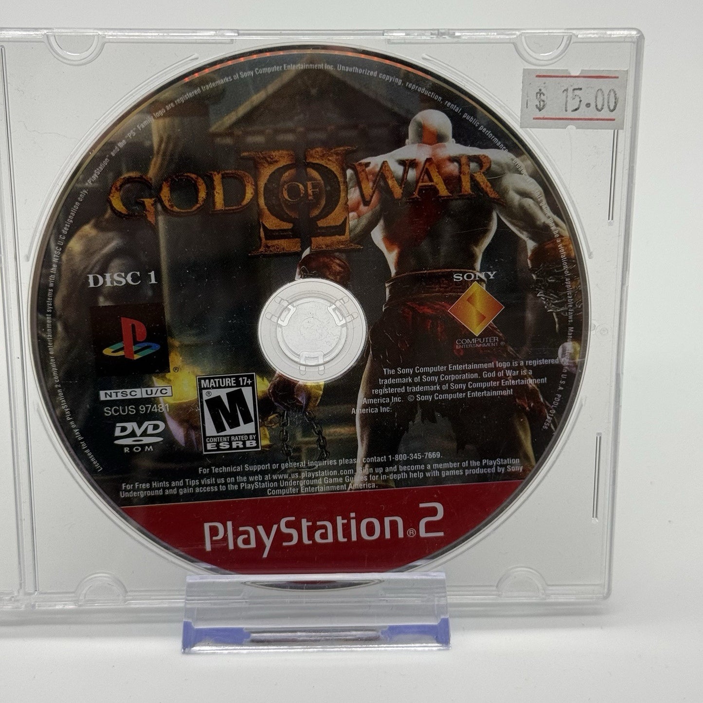 God of War Greatest Hits (Sony PlayStation 2/PS2, 2005) - Disc Only!0