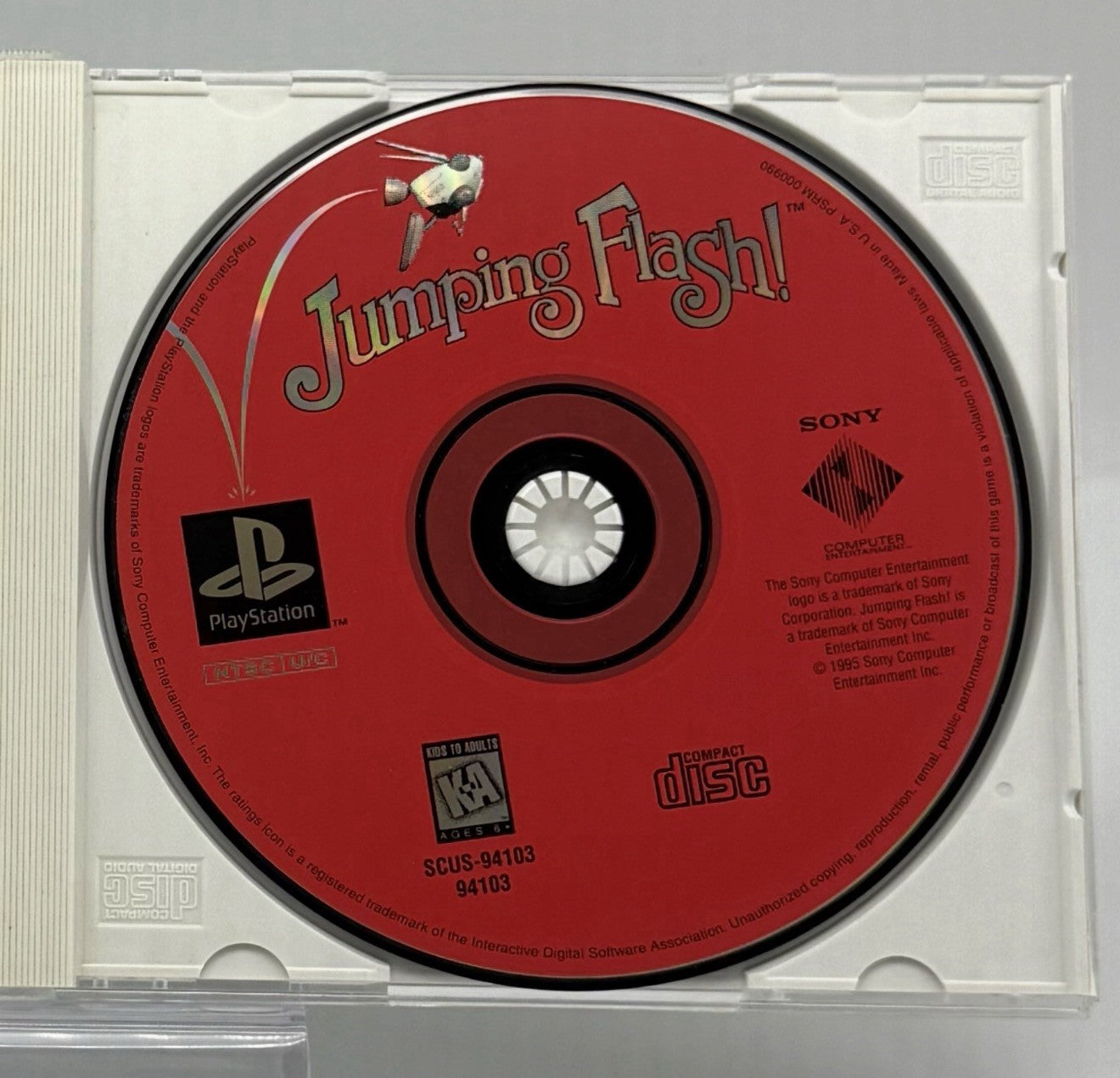 Jumping Flash! PlayStation PS1 Game Disc Only TESTED Working0