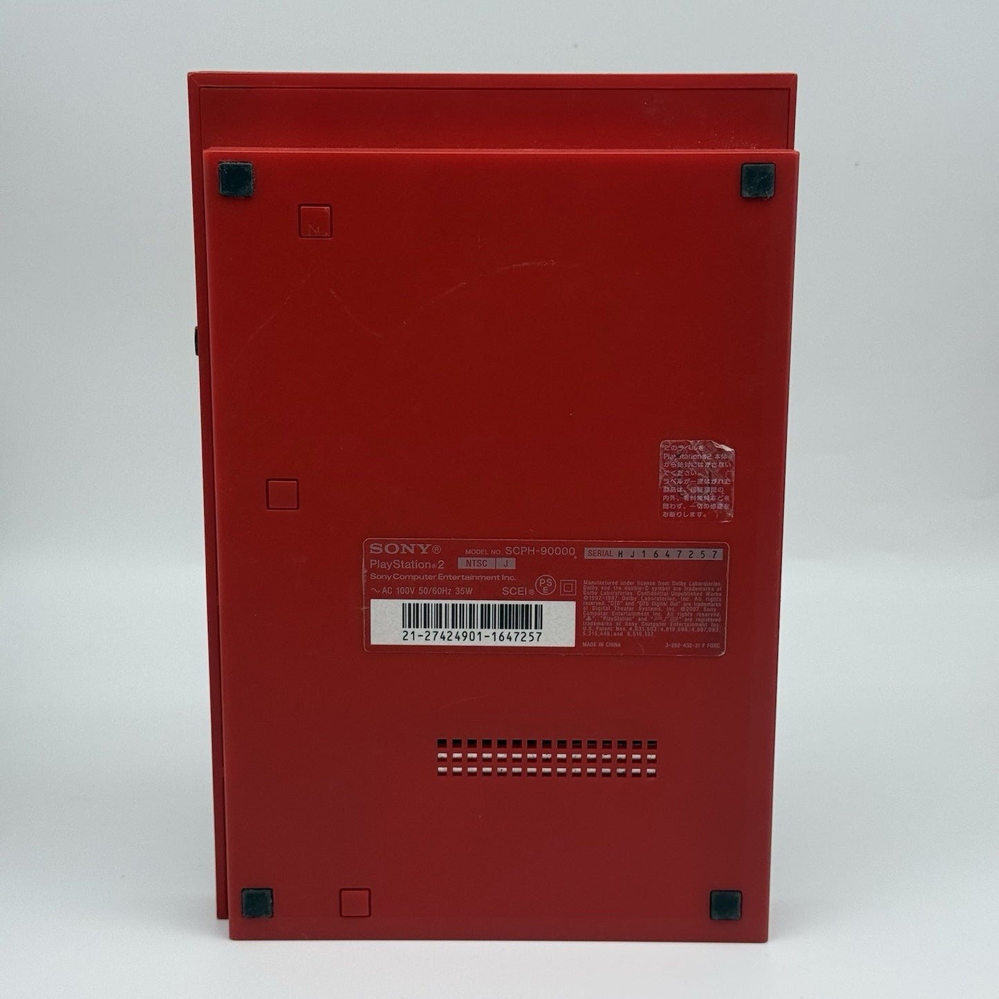 Sony PS2 Slim Cinnabar Red SCPH-90000 CR Console NTSC-J Region Free New Laser US17