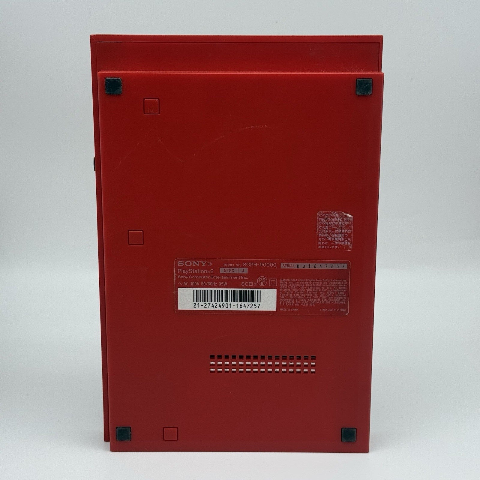 Sony PS2 Slim Cinnabar Red SCPH-90000 CR Console NTSC-J Region Free New Laser US17