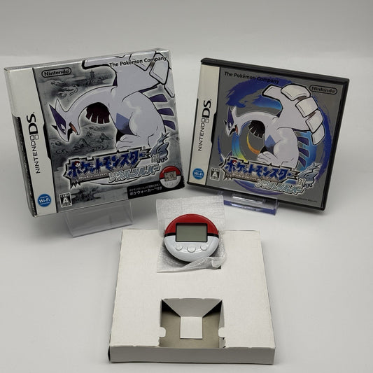 Pokemon Soul Silver Nintendo DS With Box + Pokewalker Japanese Version - Tested0